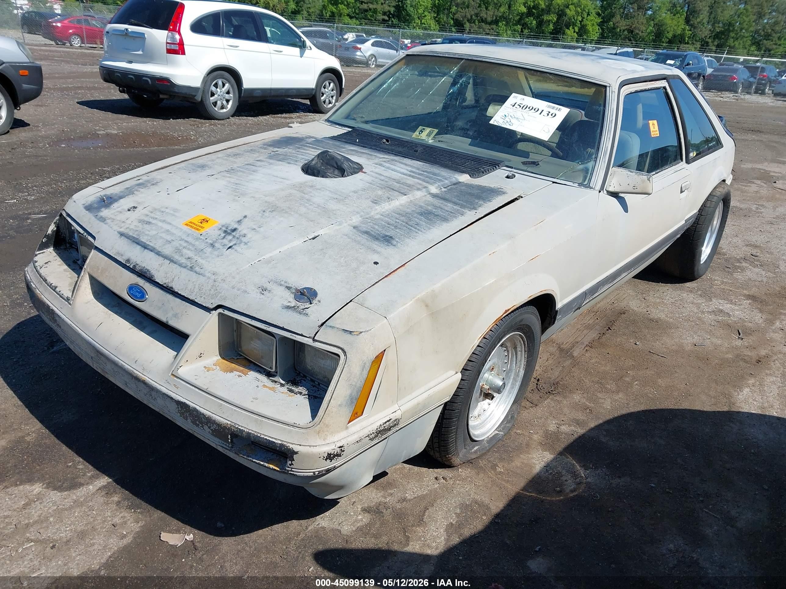1985 Ford Mustang Lx/gt Gray vin: 1FABP28M2FF236121