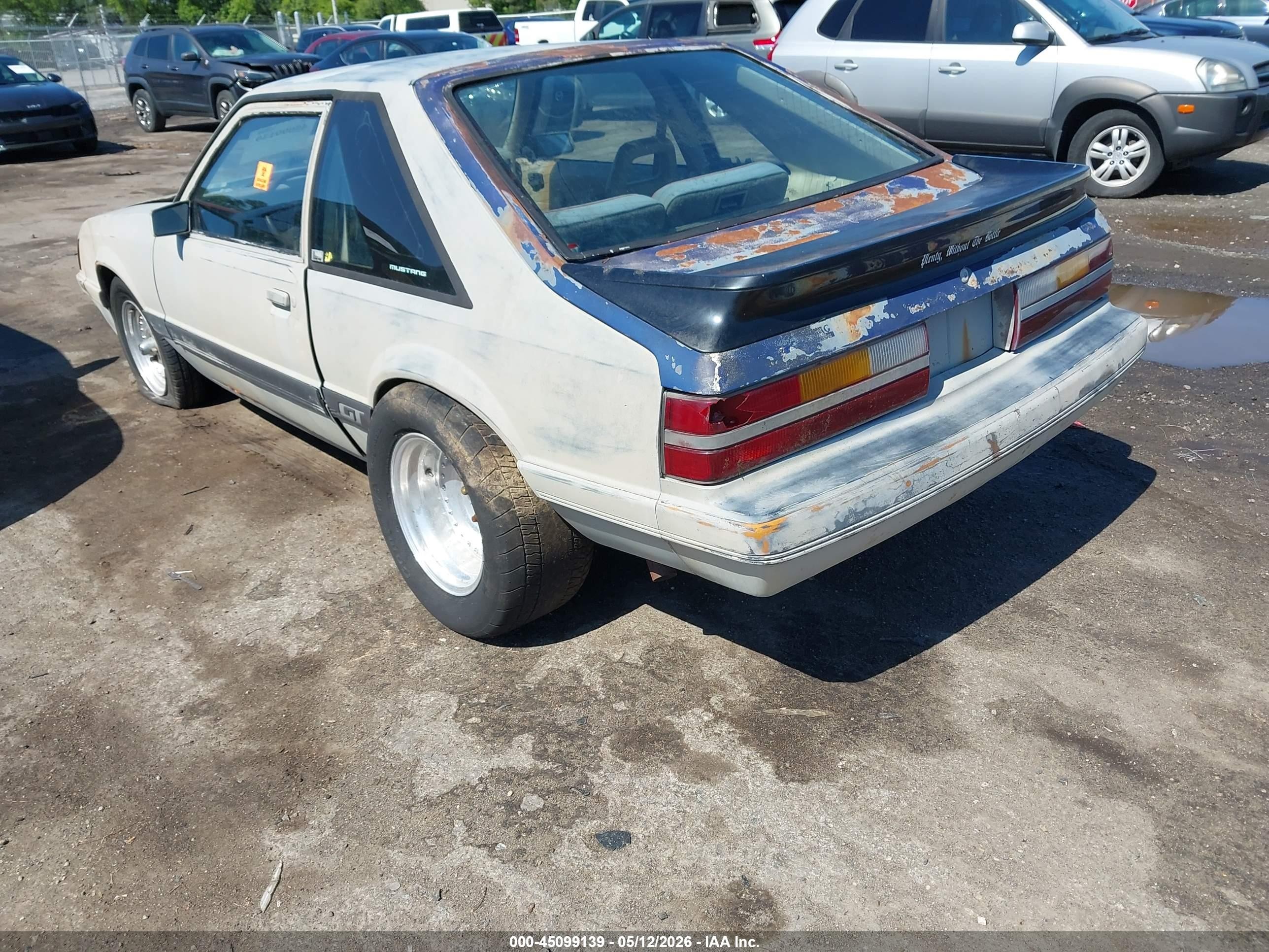 1985 Ford Mustang Lx/gt Gray vin: 1FABP28M2FF236121