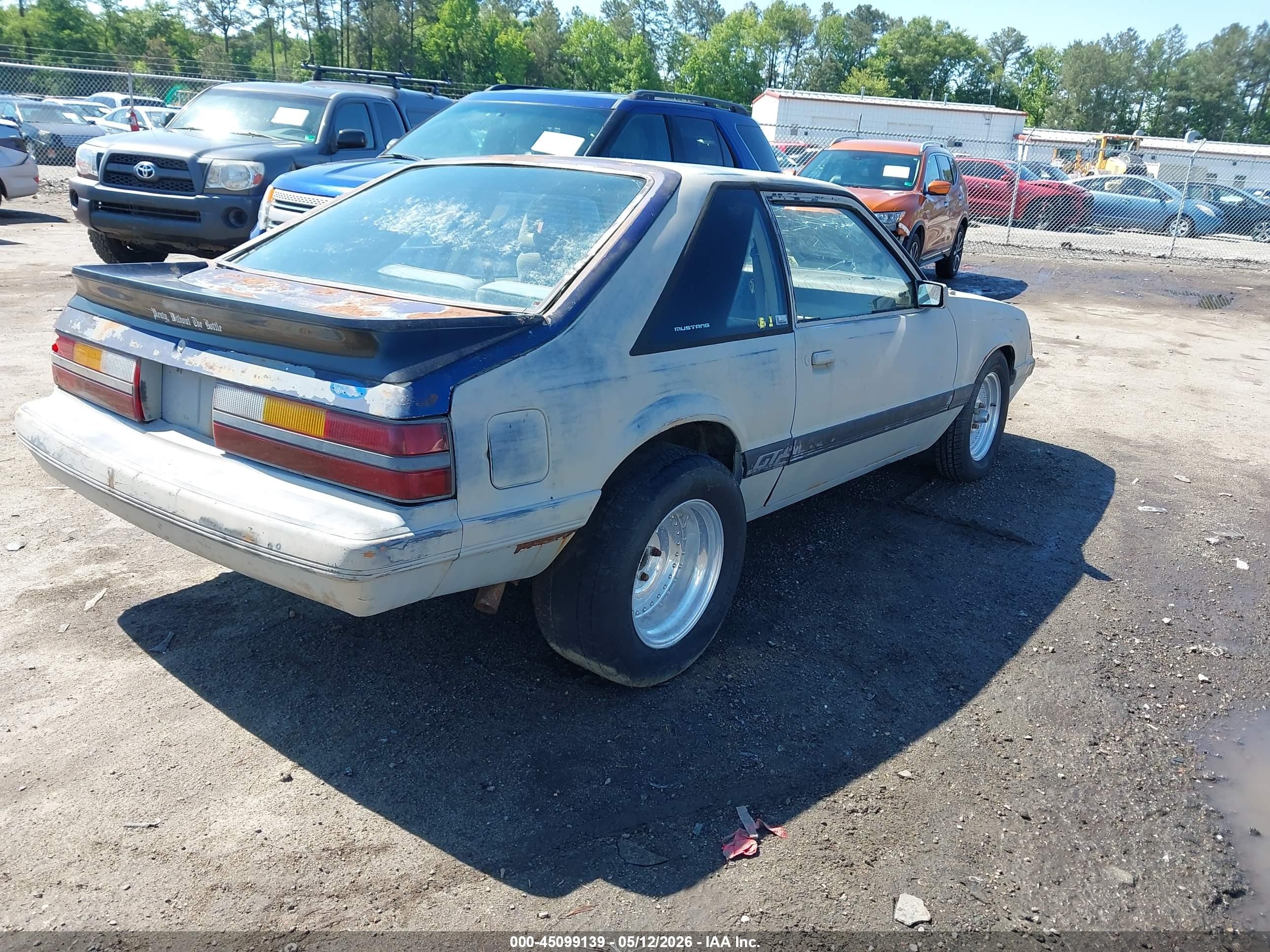 1985 Ford Mustang Lx/gt Gray vin: 1FABP28M2FF236121