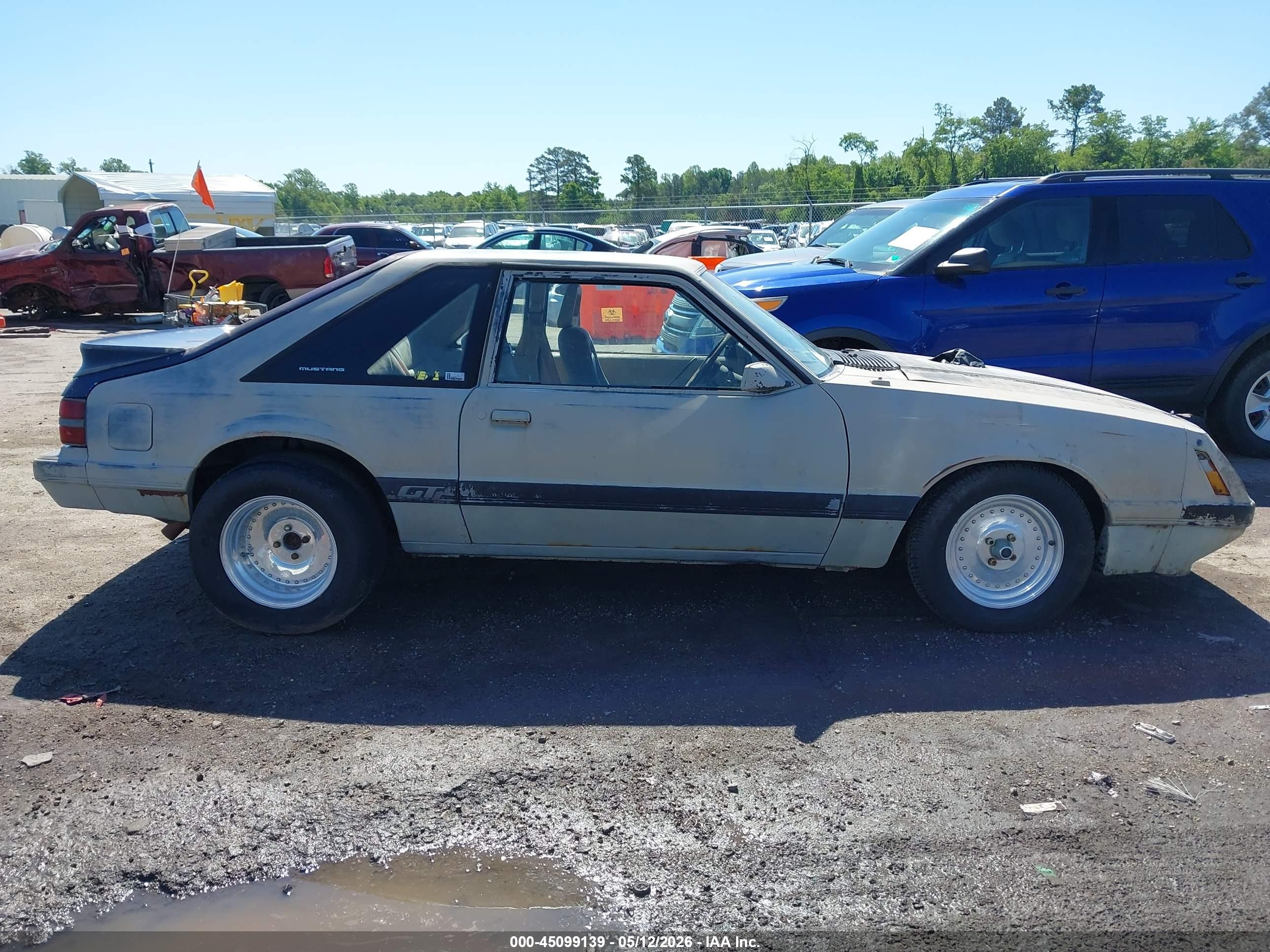 1985 Ford Mustang Lx/gt Gray vin: 1FABP28M2FF236121