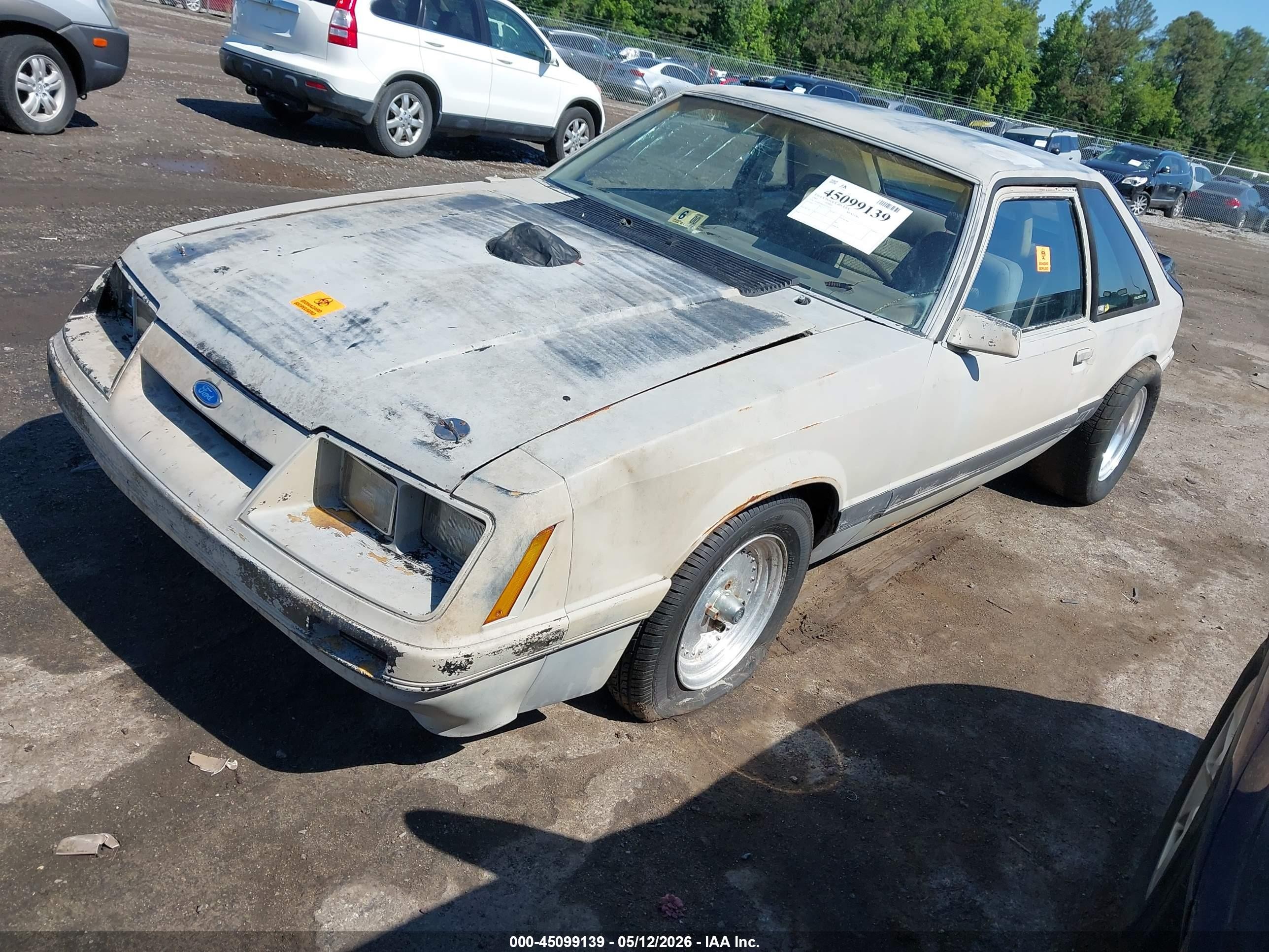 1985 Ford Mustang Lx/gt Gray vin: 1FABP28M2FF236121