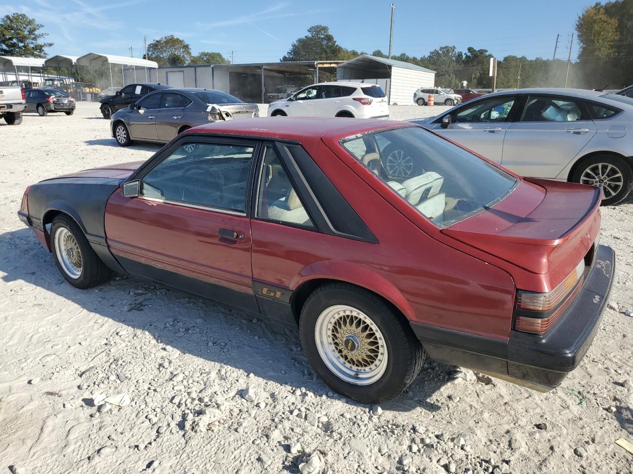 1985 Ford Mustang Lx Red vin: 1FABP28M8FF242361