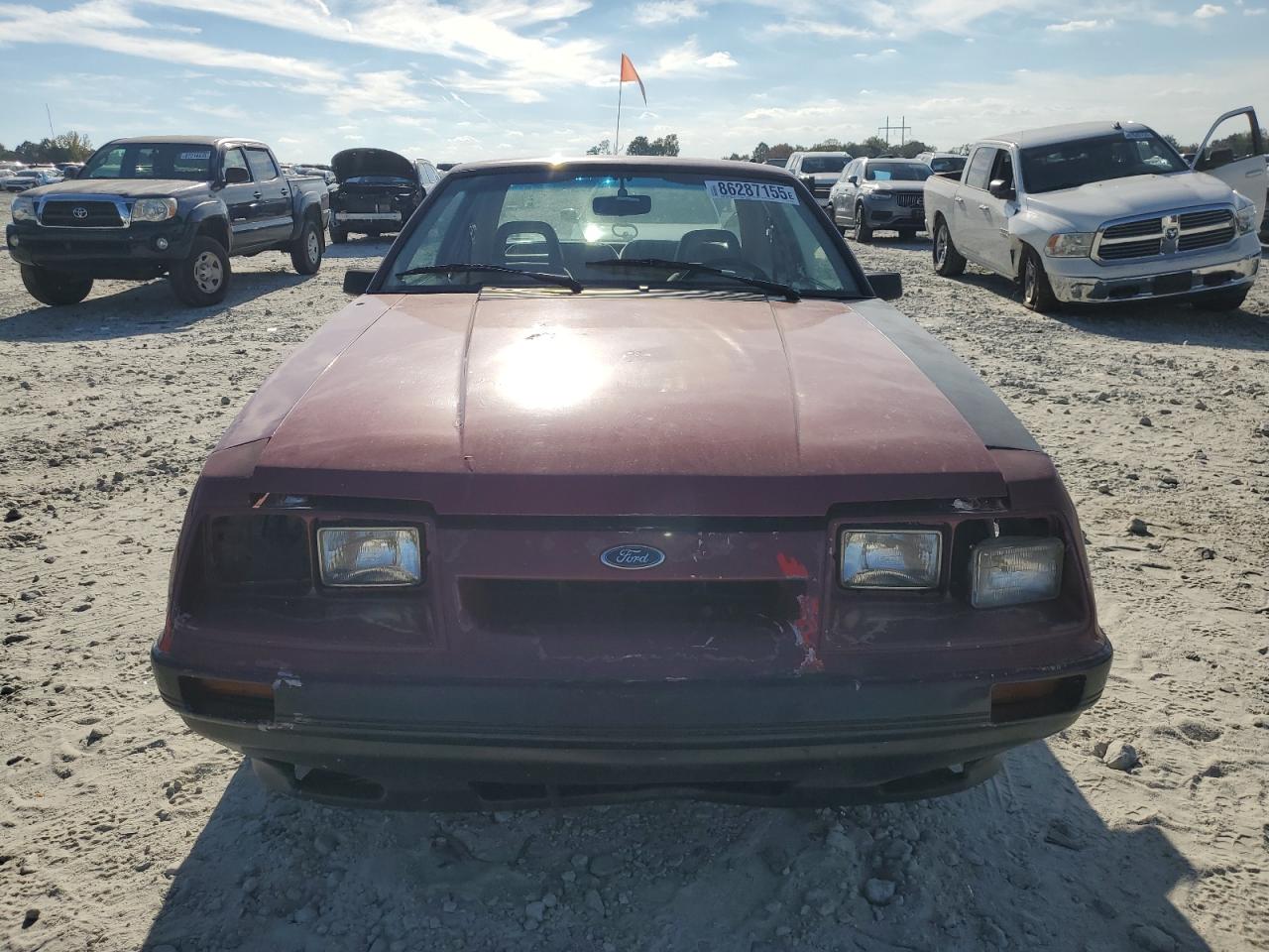 1985 Ford Mustang Lx Red vin: 1FABP28M8FF242361