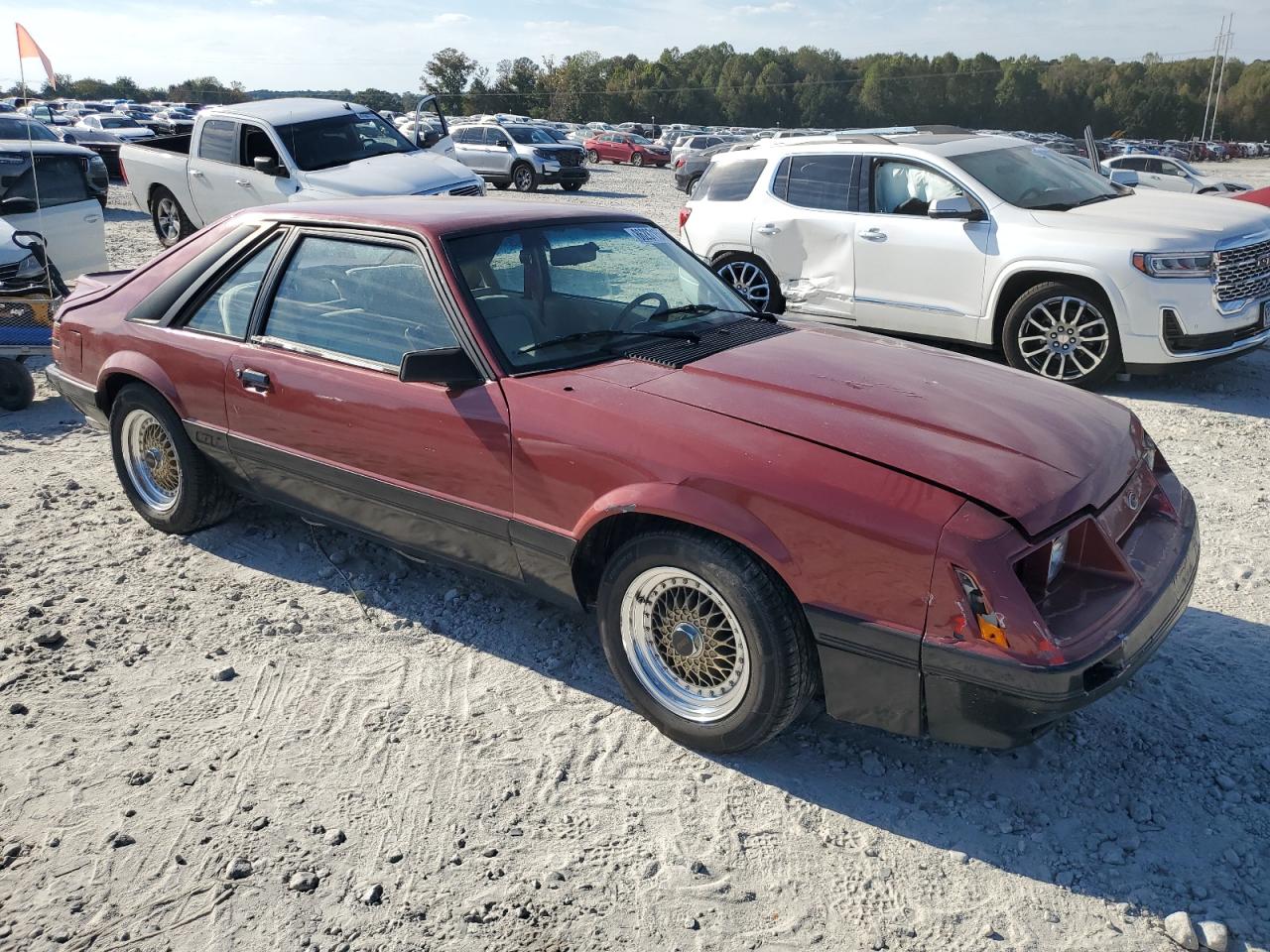 1985 Ford Mustang Lx Red vin: 1FABP28M8FF242361