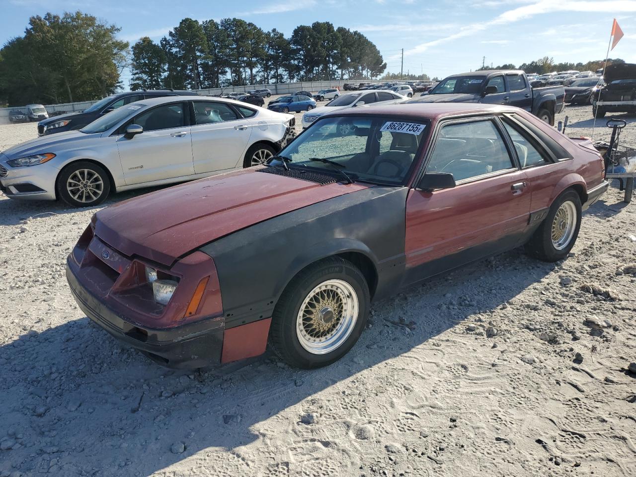 1985 Ford Mustang Lx Red vin: 1FABP28M8FF242361
