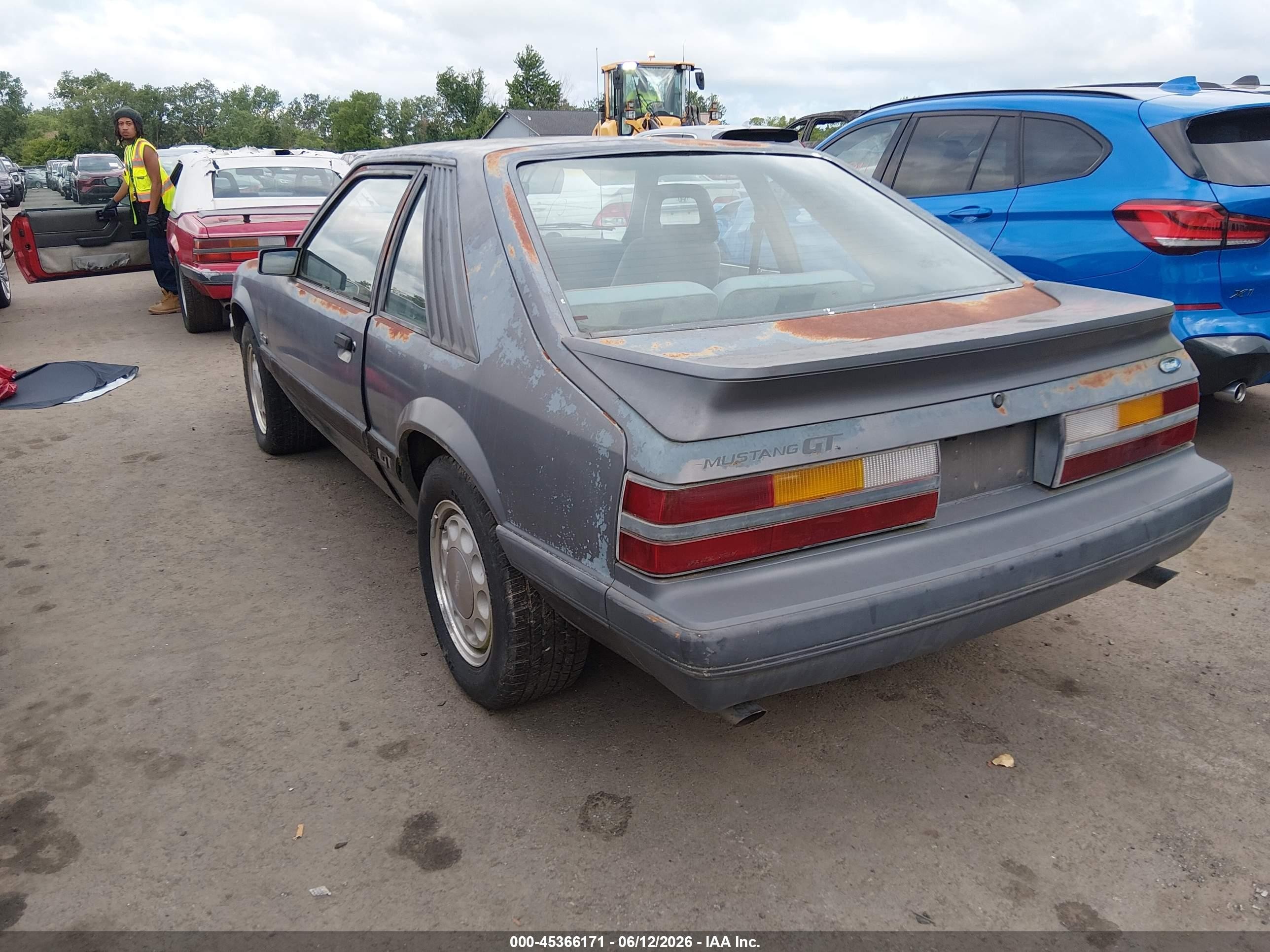 1985 Ford Mustang Lx/gt Gray vin: 1FABP28MXFF189128