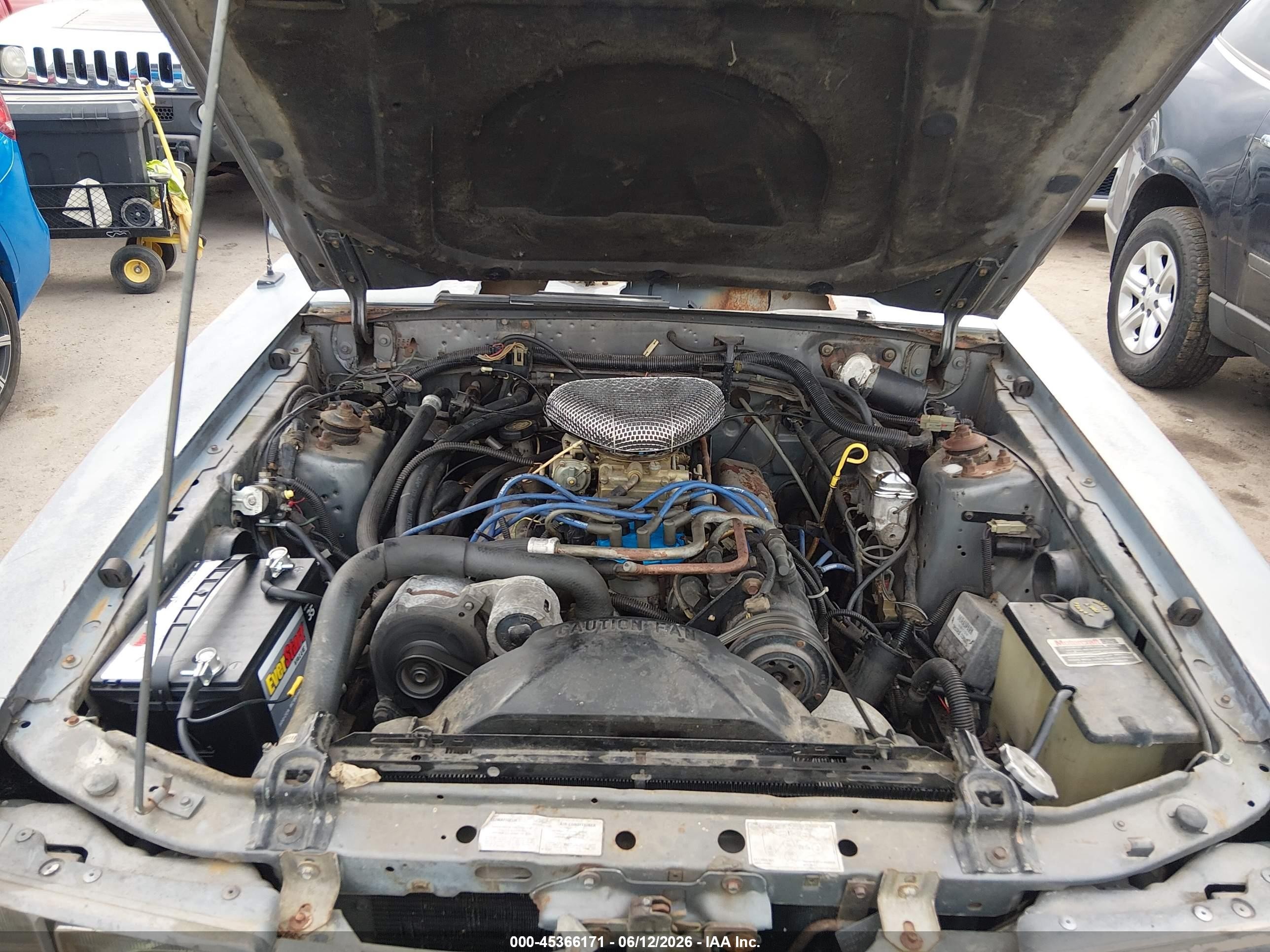 1985 Ford Mustang Lx/gt Gray vin: 1FABP28MXFF189128
