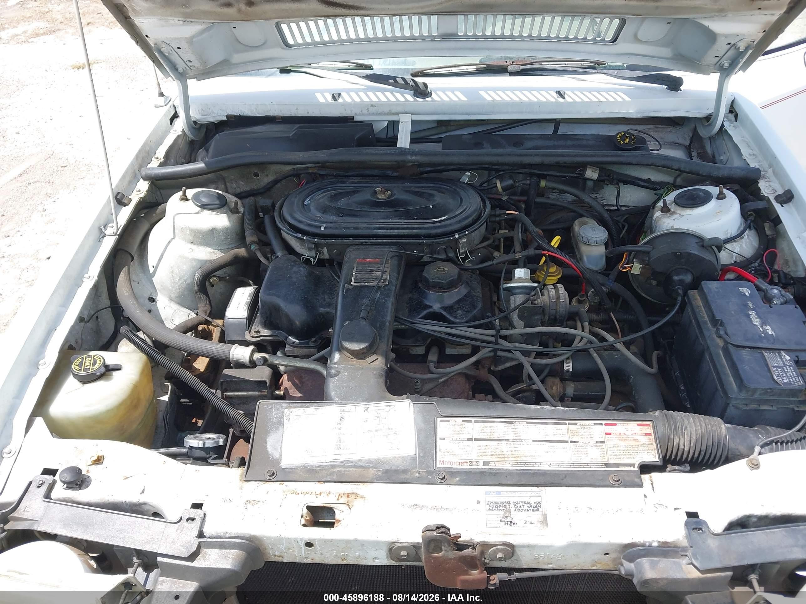 1986 Ford Escort L White vin: 1FABP3490GW325565