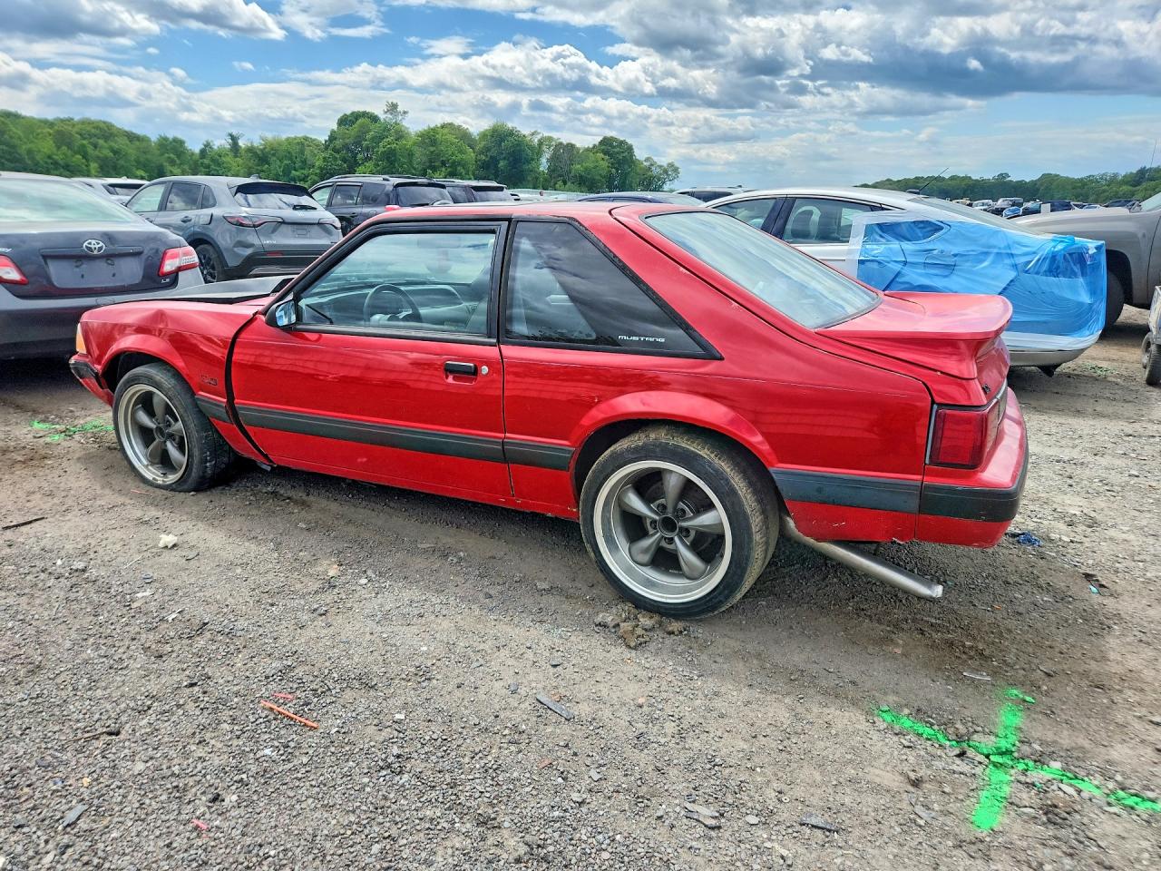 1989 Ford Mustang Lx Red vin: 1FABP41E6KF108604