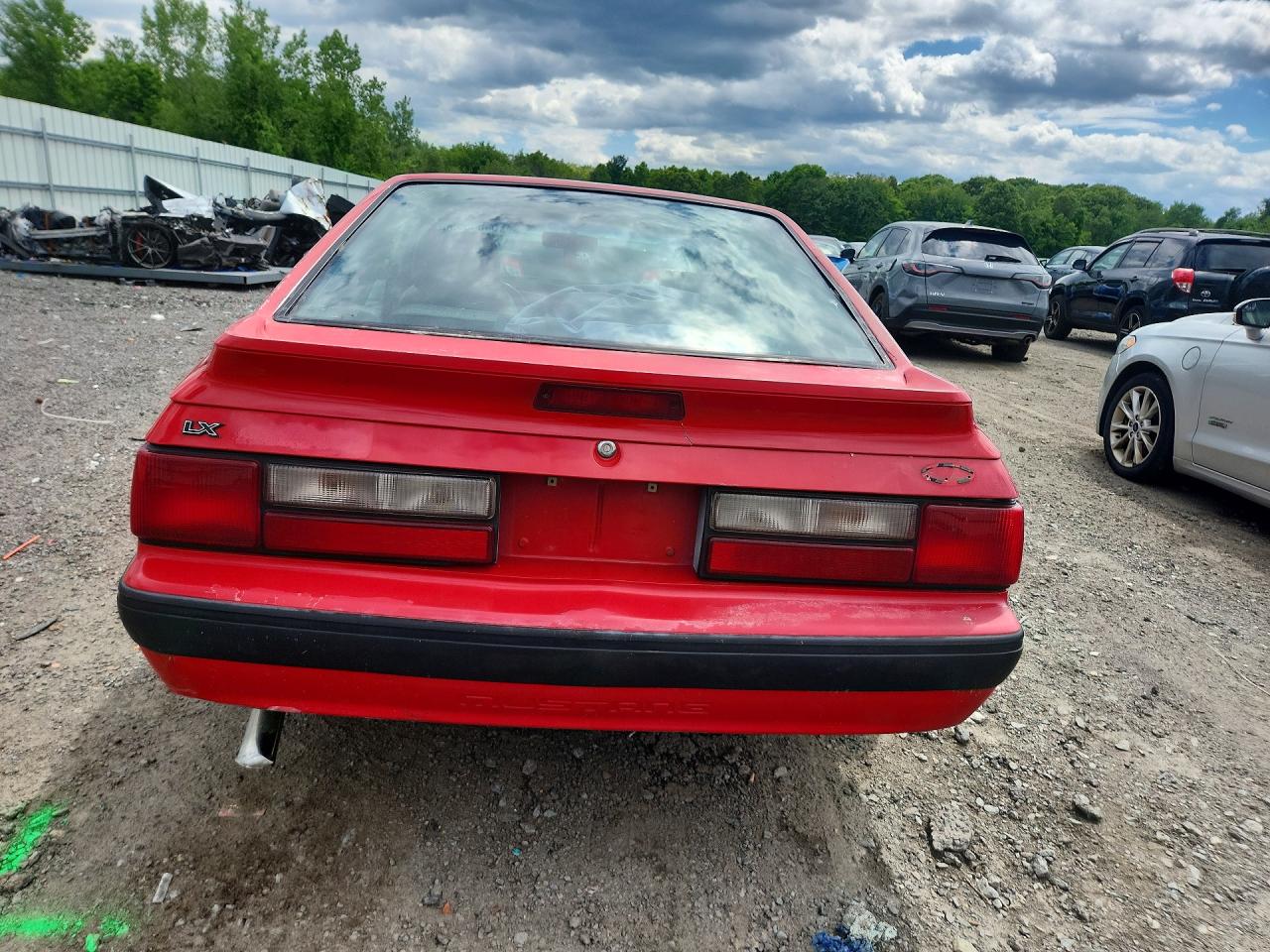 1989 Ford Mustang Lx Red vin: 1FABP41E6KF108604
