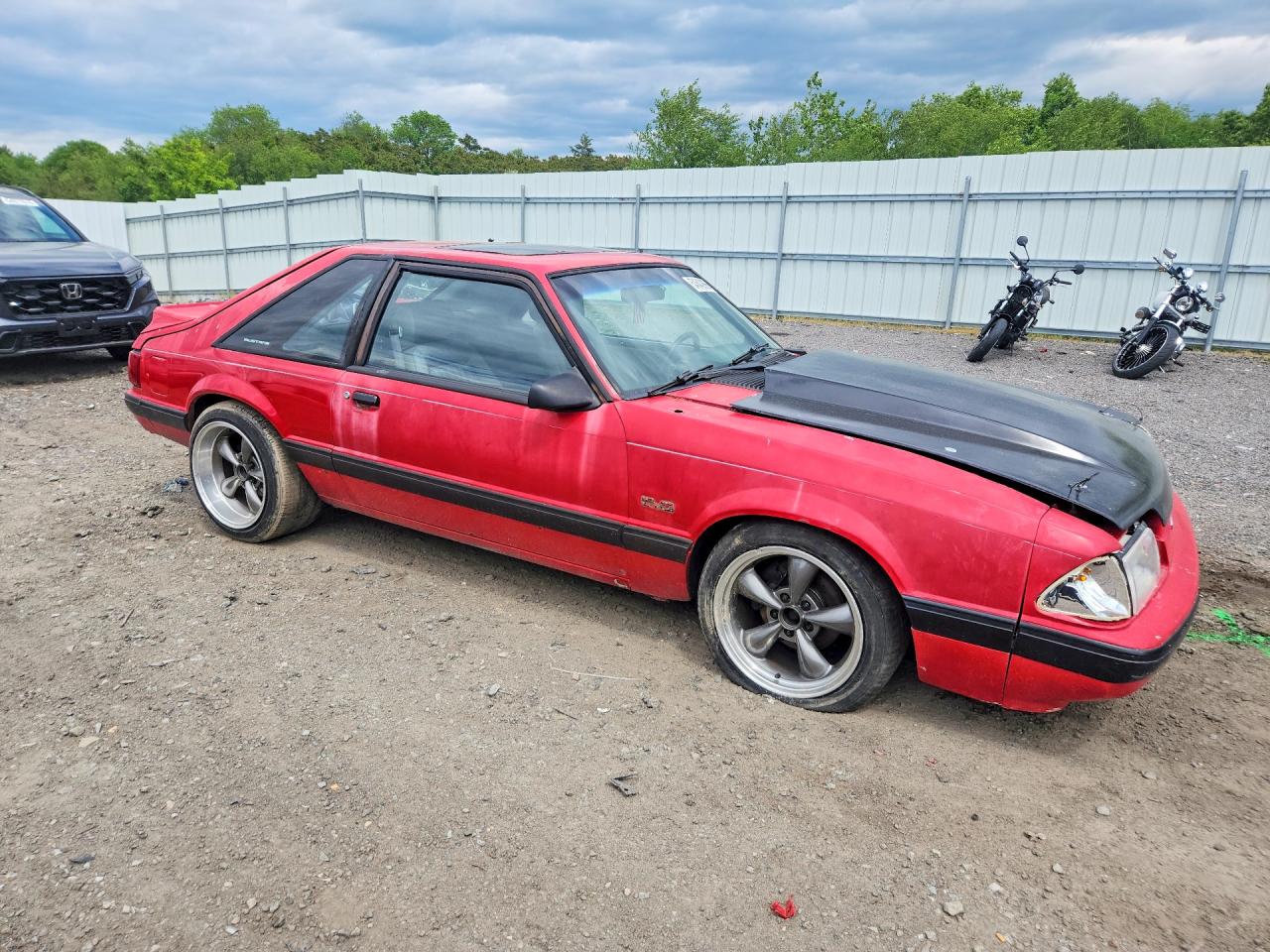 1989 Ford Mustang Lx Red vin: 1FABP41E6KF108604