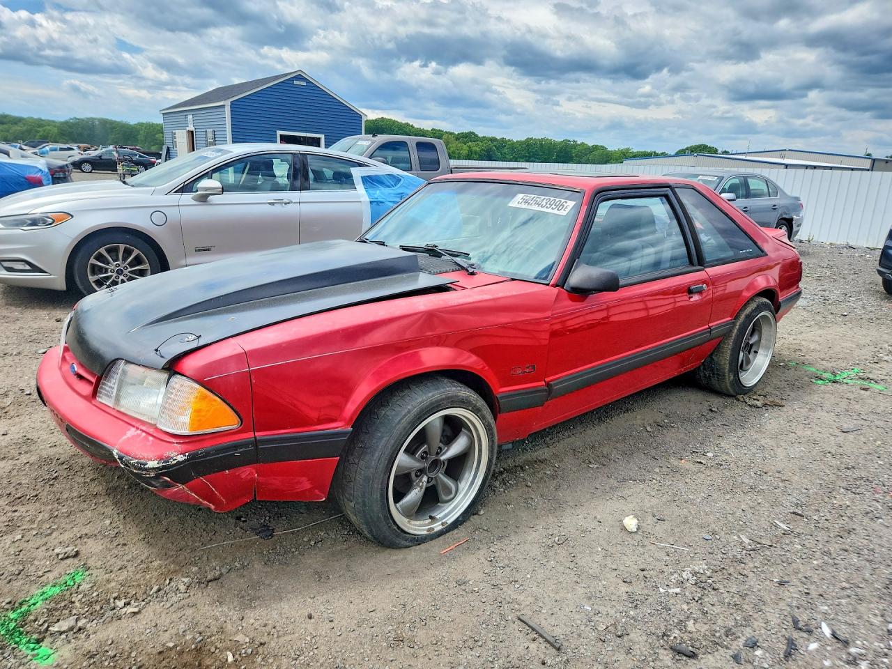 1989 Ford Mustang Lx Red vin: 1FABP41E6KF108604
