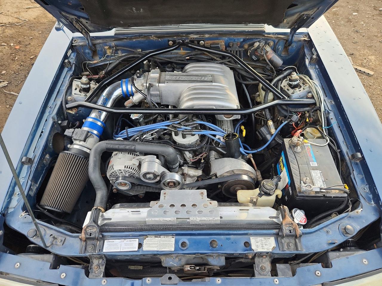 1987 Ford Mustang Gt Blue vin: 1FABP42E7HF234154
