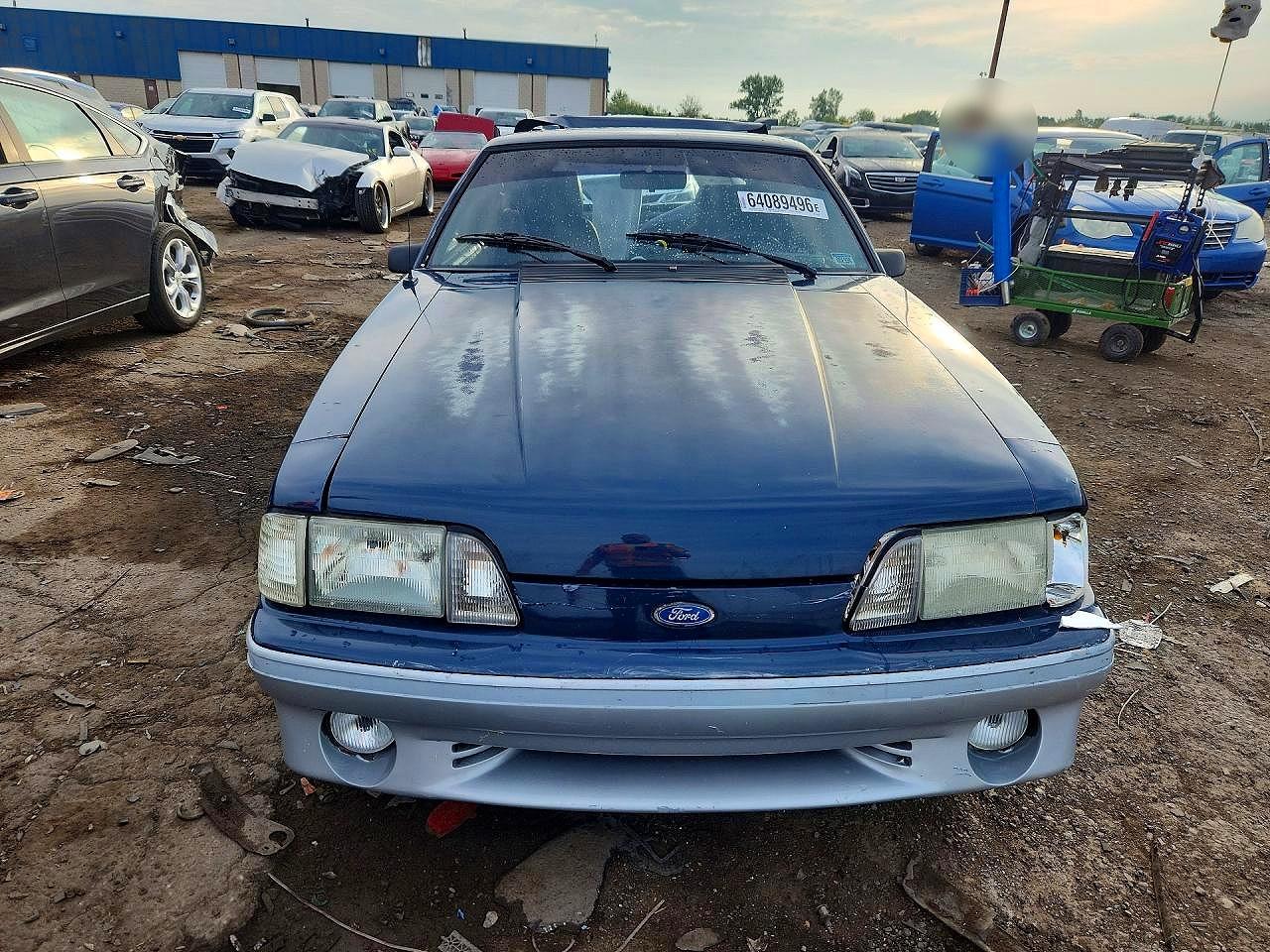 1987 Ford Mustang Gt Blue vin: 1FABP42E7HF234154
