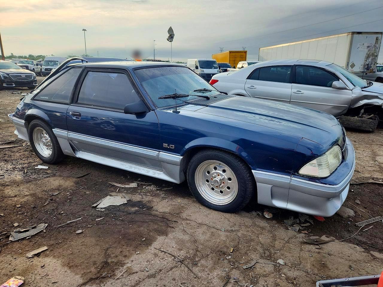 1987 Ford Mustang Gt Blue vin: 1FABP42E7HF234154