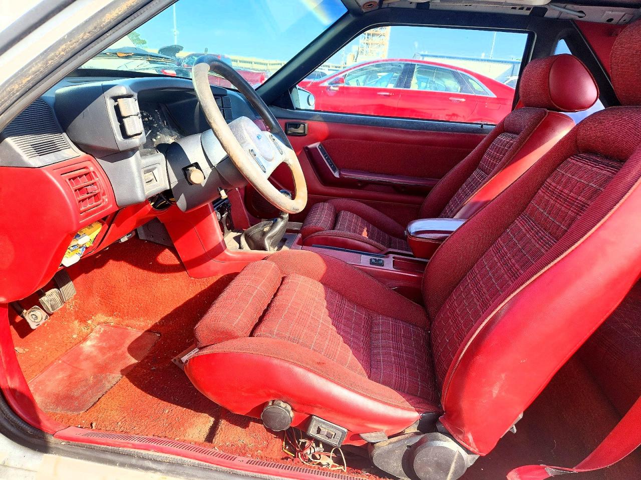1989 Ford Mustang Gt White vin: 1FABP42E8KF214261