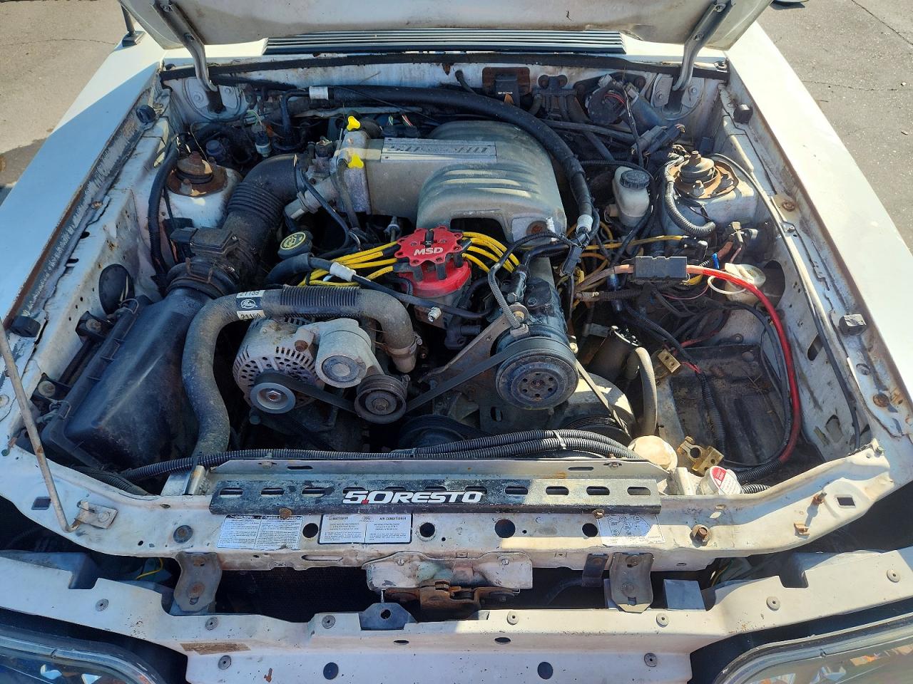 1989 Ford Mustang Gt White vin: 1FABP42E8KF214261