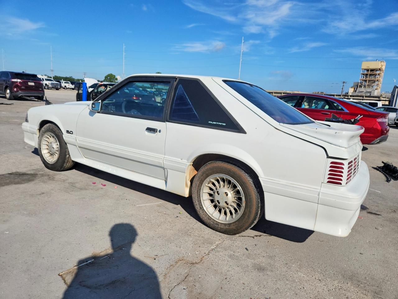1989 Ford Mustang Gt White vin: 1FABP42E8KF214261