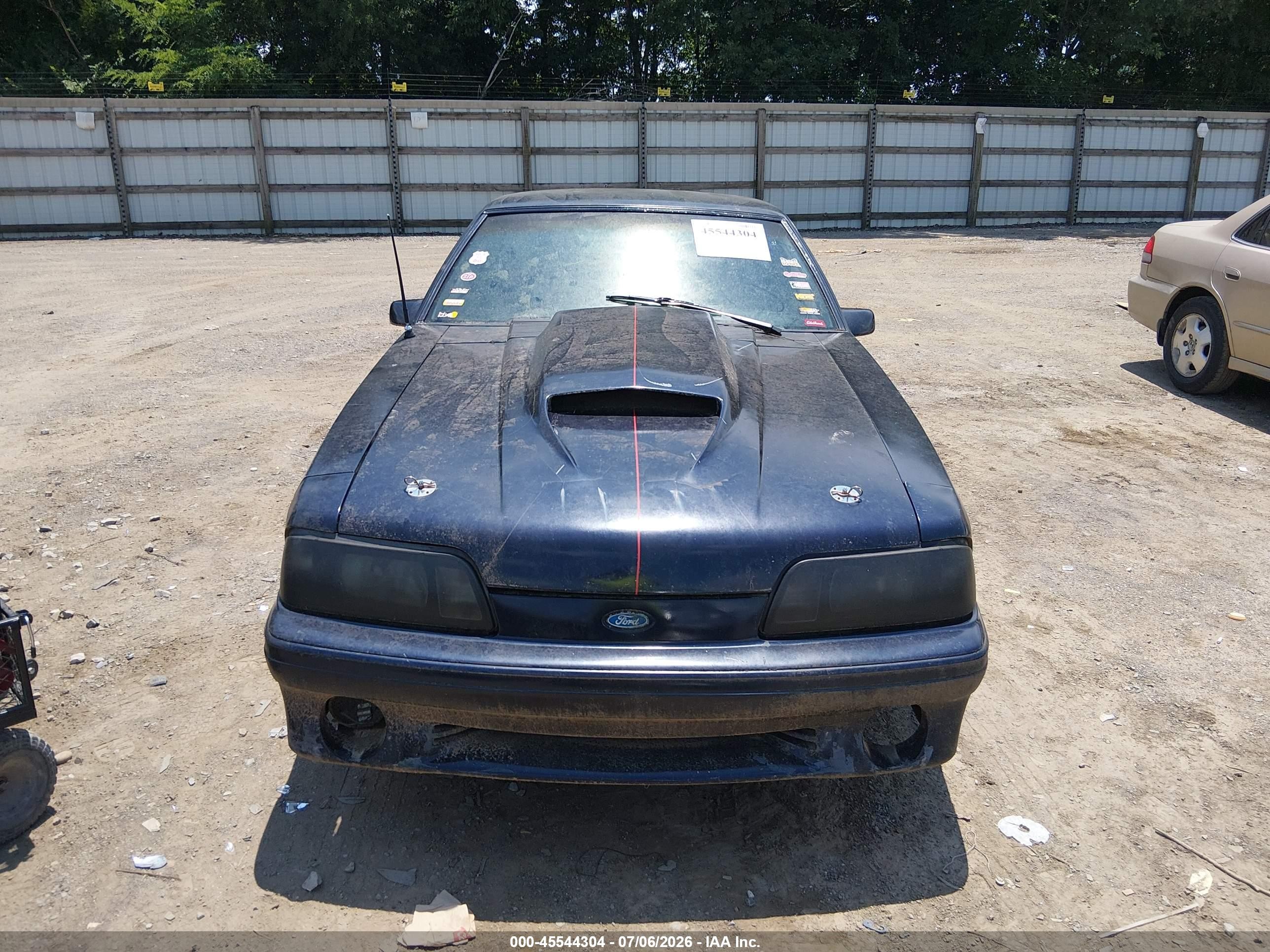 1988 Ford Mustang Gt Black vin: 1FABP42E9JF174075