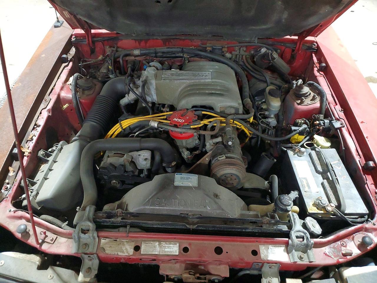 1987 Ford Mustang Gt Red vin: 1FABP42EXHF211970