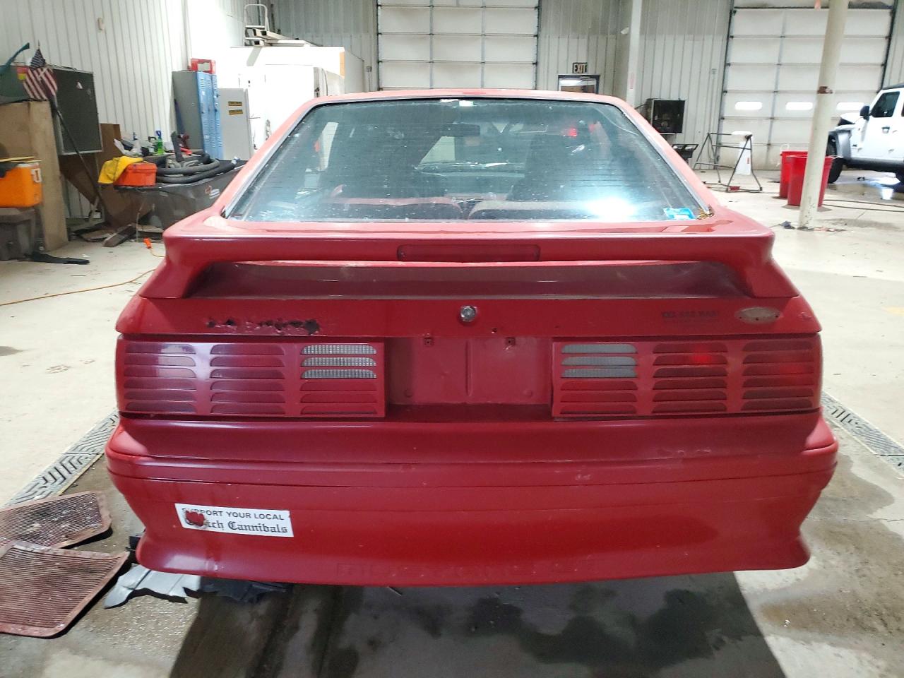 1987 Ford Mustang Gt Red vin: 1FABP42EXHF211970