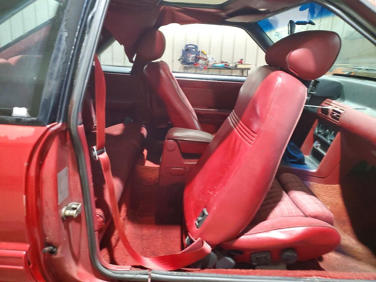 1987 Ford Mustang Gt Red vin: 1FABP42EXHF211970