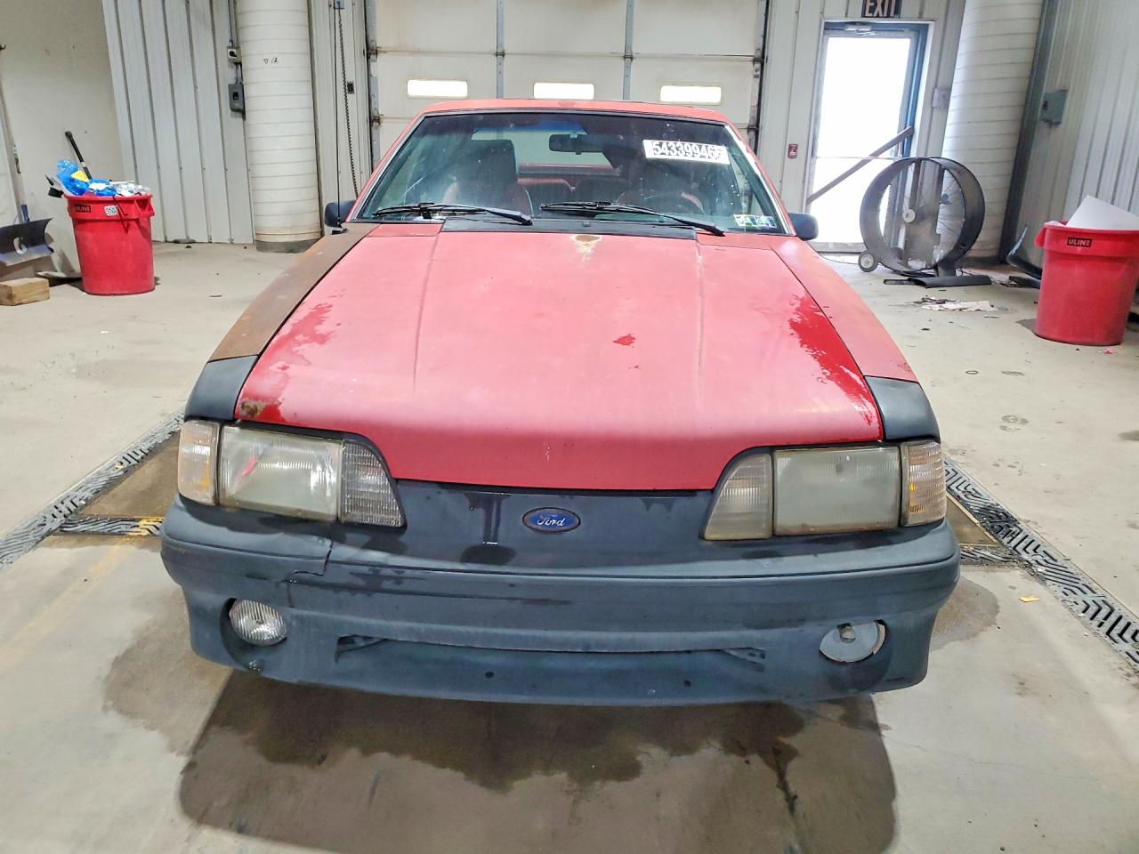 1987 Ford Mustang Gt Red vin: 1FABP42EXHF211970