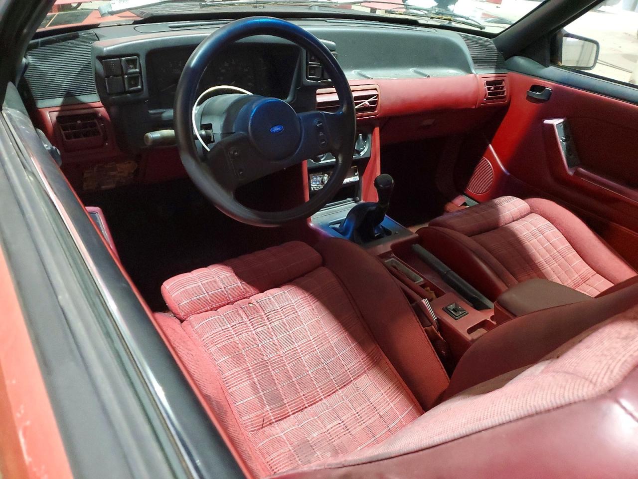 1987 Ford Mustang Gt Red vin: 1FABP42EXHF211970