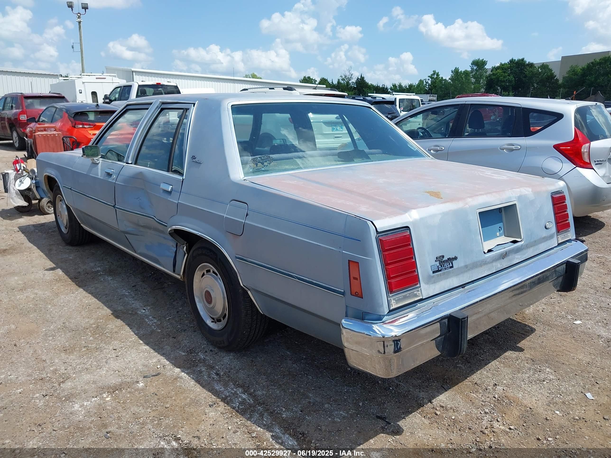 1985 Ford Ltd Crown Victoria Blue vin: 1FABP43FXFZ132754