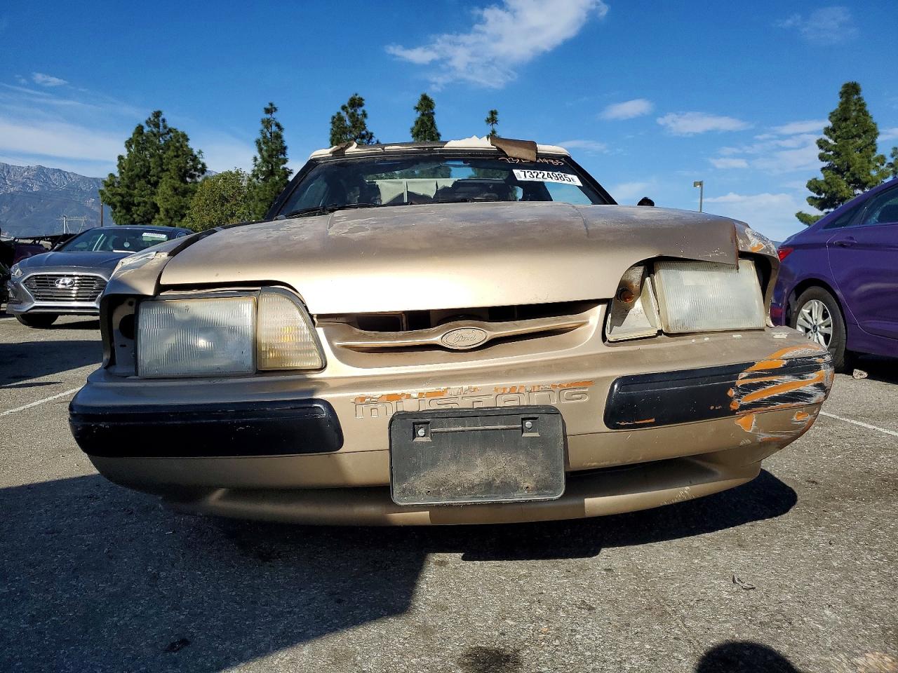 1987 Ford Mustang Lx Желто-коричневый vin: 1FABP44A0HF226360