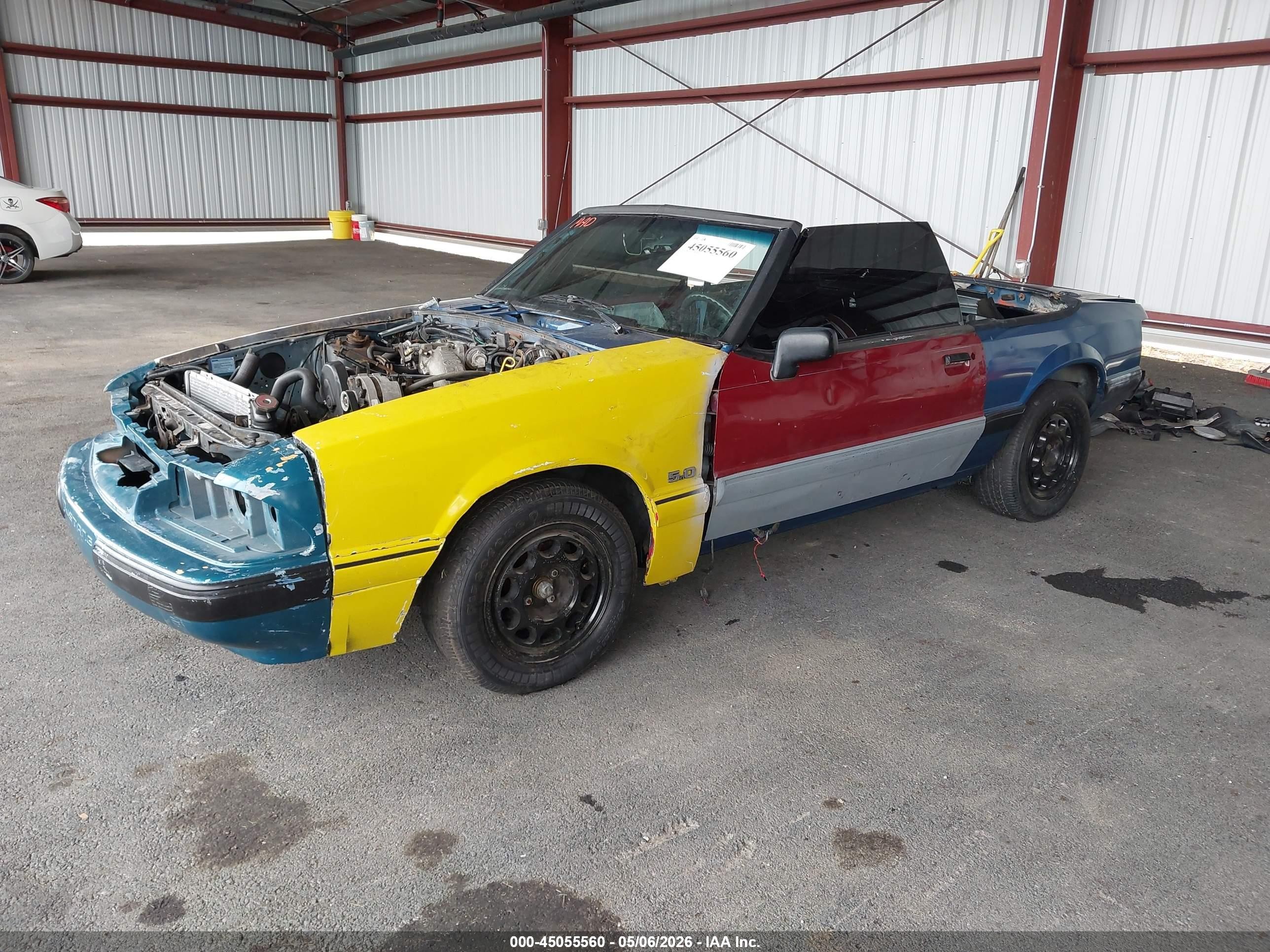 1987 Ford Mustang Lx Blue vin: 1FABP44A0HF236998