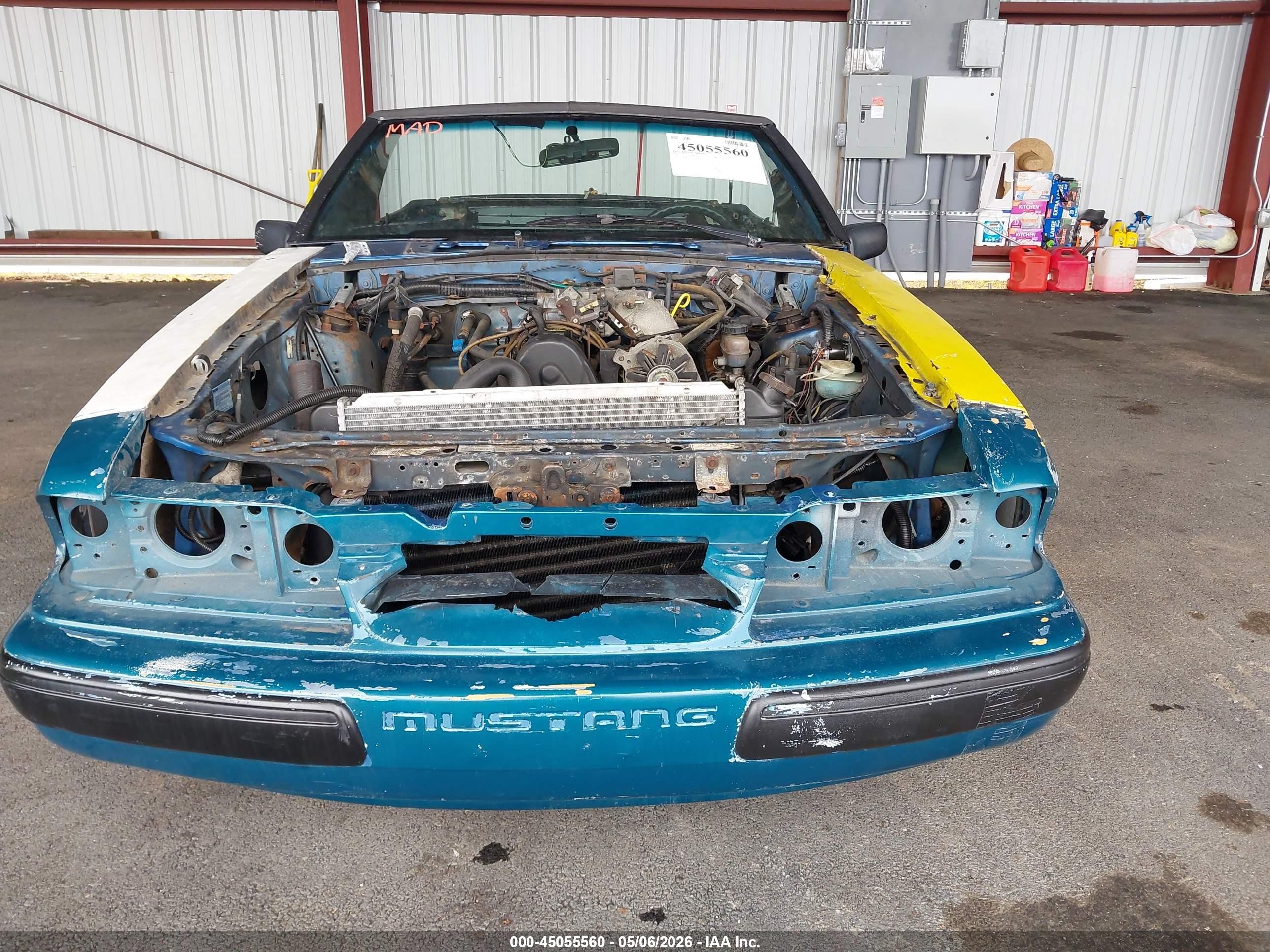 1987 Ford Mustang Lx Blue vin: 1FABP44A0HF236998
