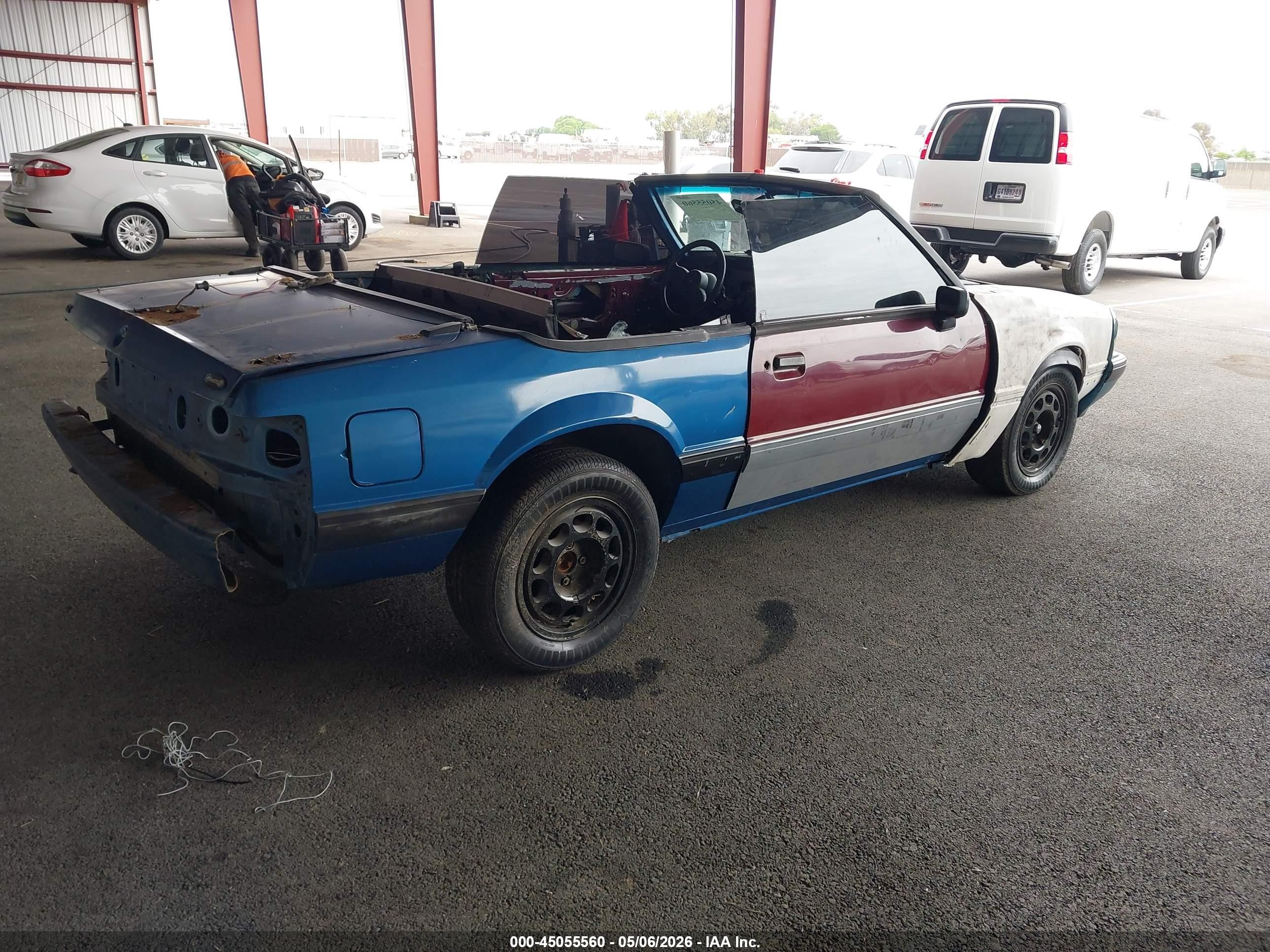 1987 Ford Mustang Lx Blue vin: 1FABP44A0HF236998