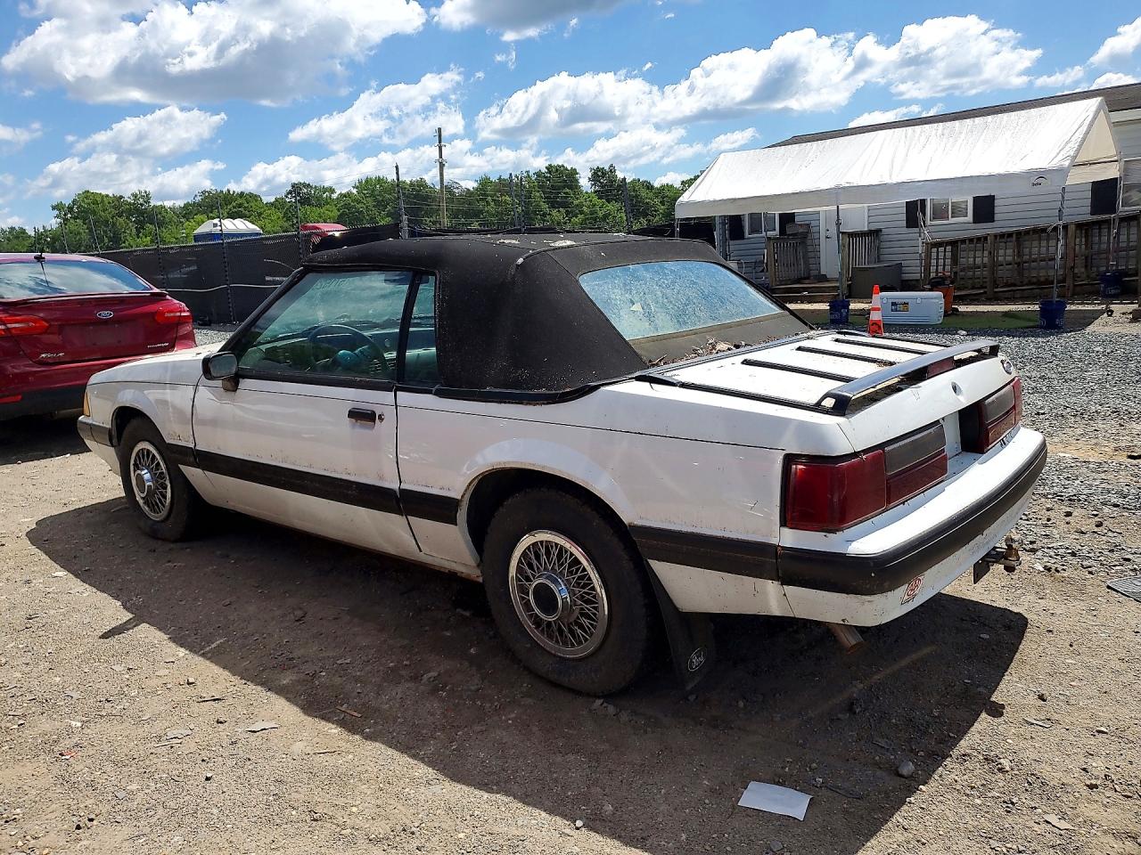 1989 Ford Mustang Lx White vin: 1FABP44A8KF206302