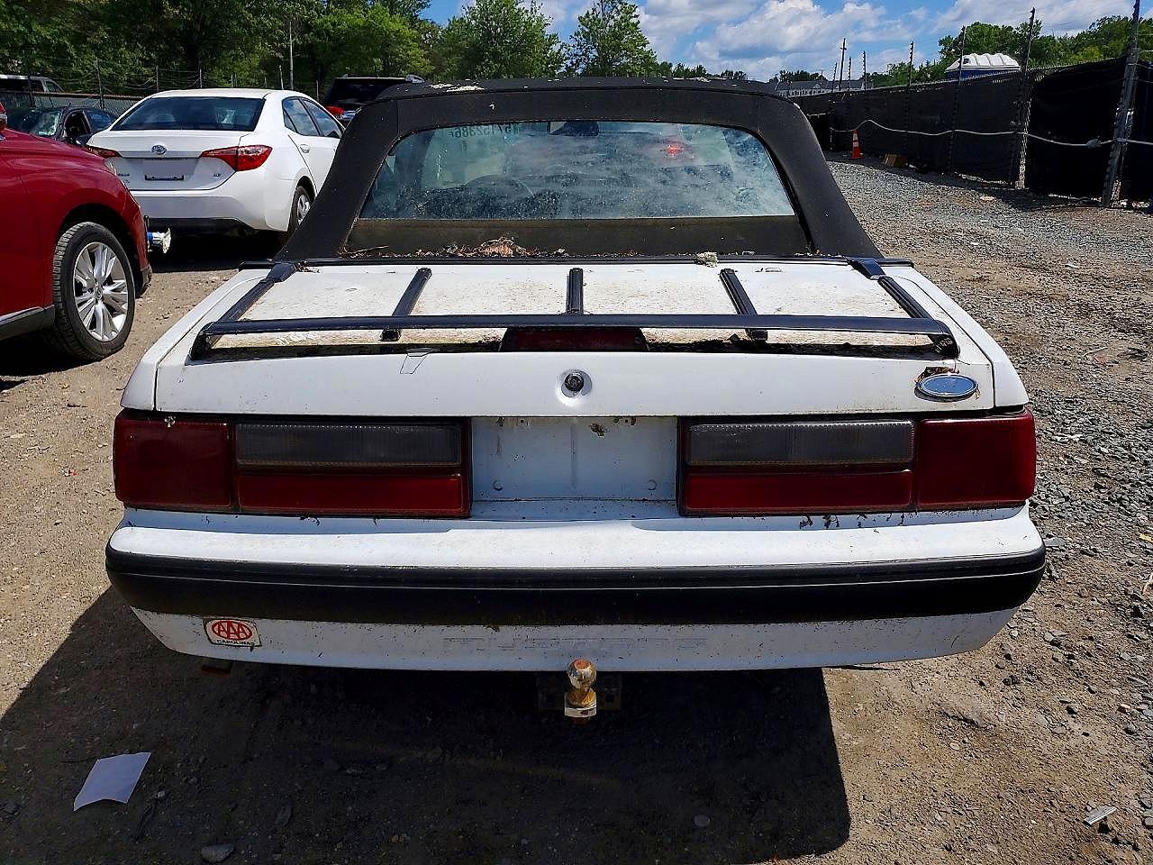1989 Ford Mustang Lx White vin: 1FABP44A8KF206302