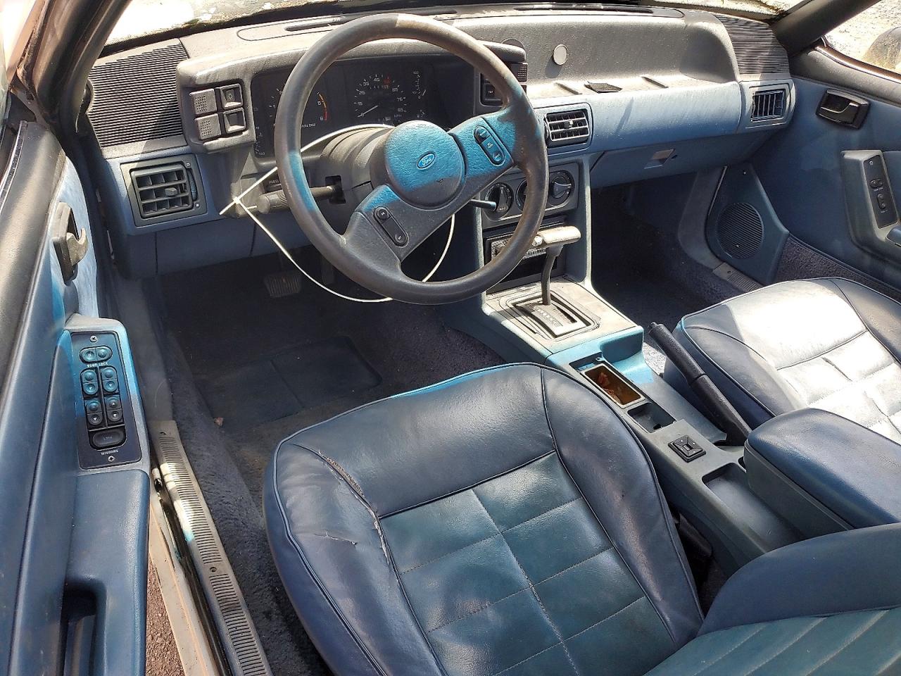 1989 Ford Mustang Lx White vin: 1FABP44A8KF206302