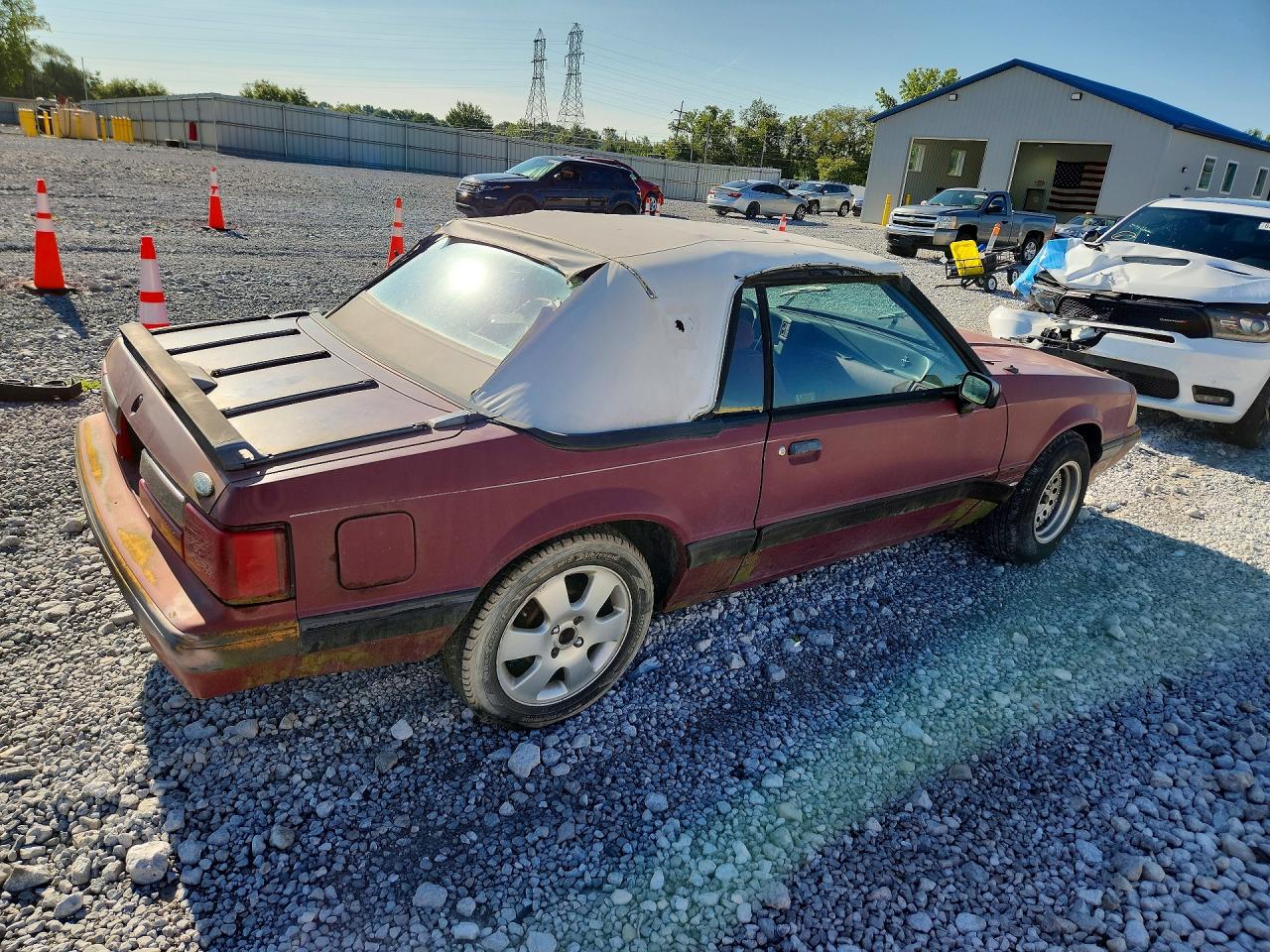 1988 Ford Mustang Lx Red vin: 1FABP44AXJF168487