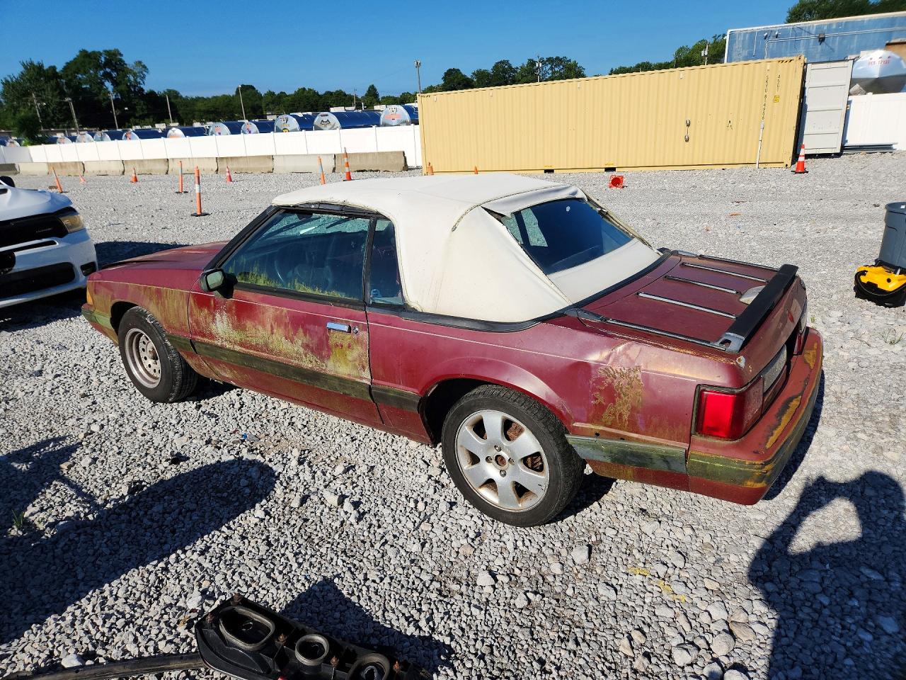 1988 Ford Mustang Lx Red vin: 1FABP44AXJF168487