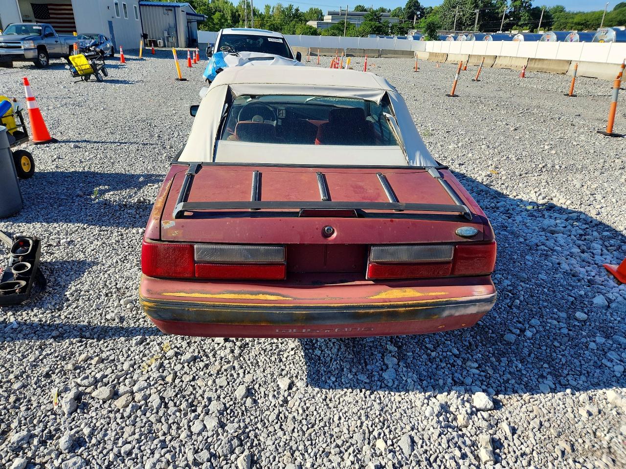 1988 Ford Mustang Lx Red vin: 1FABP44AXJF168487