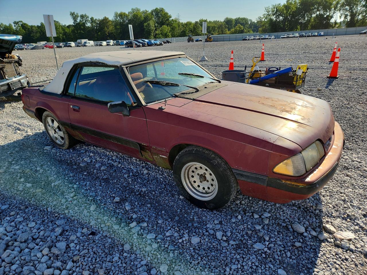 1988 Ford Mustang Lx Red vin: 1FABP44AXJF168487