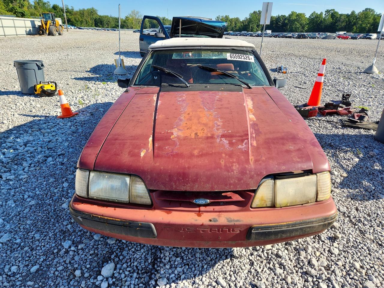 1988 Ford Mustang Lx Red vin: 1FABP44AXJF168487