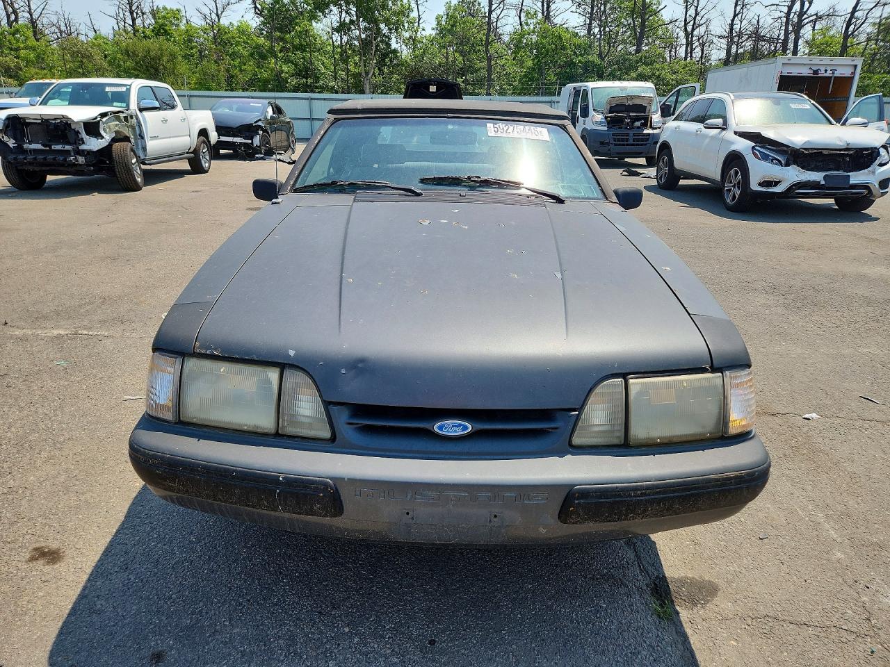 1989 Ford Mustang Lx Gray vin: 1FABP44AXKF142442