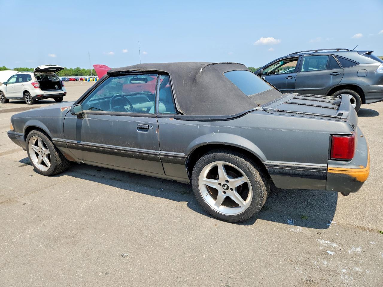 1989 Ford Mustang Lx Gray vin: 1FABP44AXKF142442