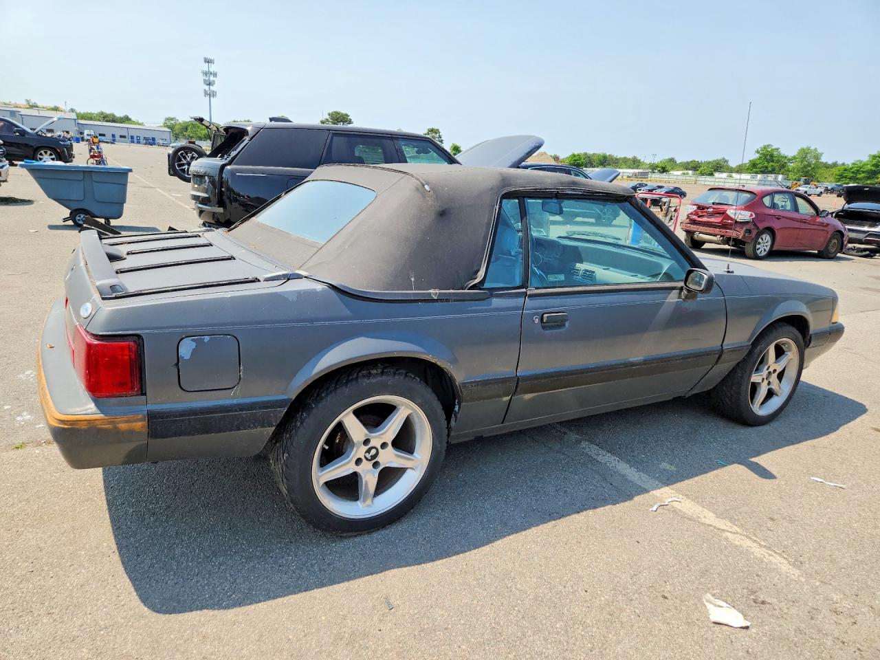 1989 Ford Mustang Lx Gray vin: 1FABP44AXKF142442