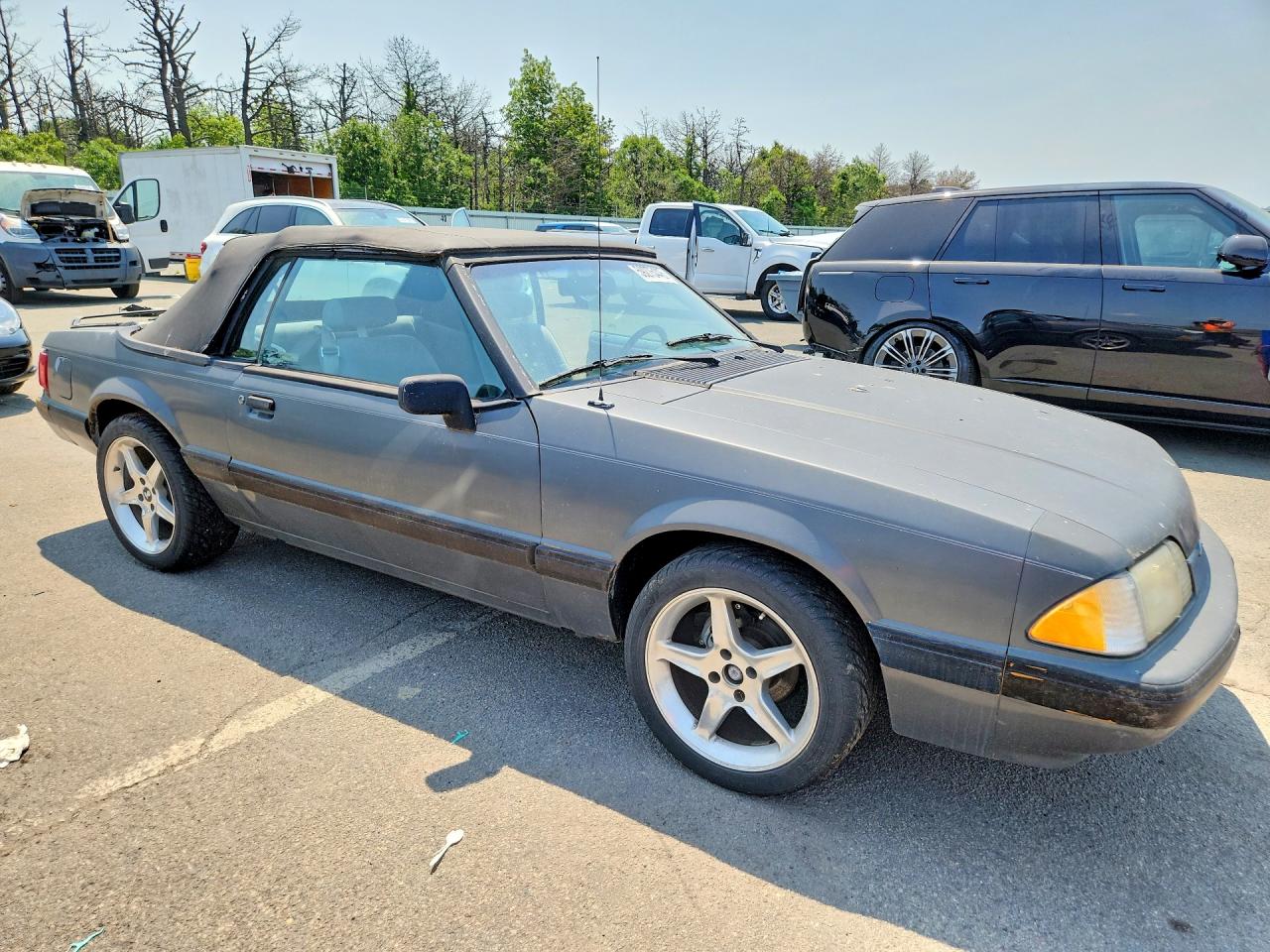 1989 Ford Mustang Lx Gray vin: 1FABP44AXKF142442