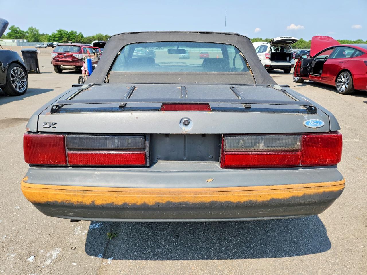 1989 Ford Mustang Lx Gray vin: 1FABP44AXKF142442