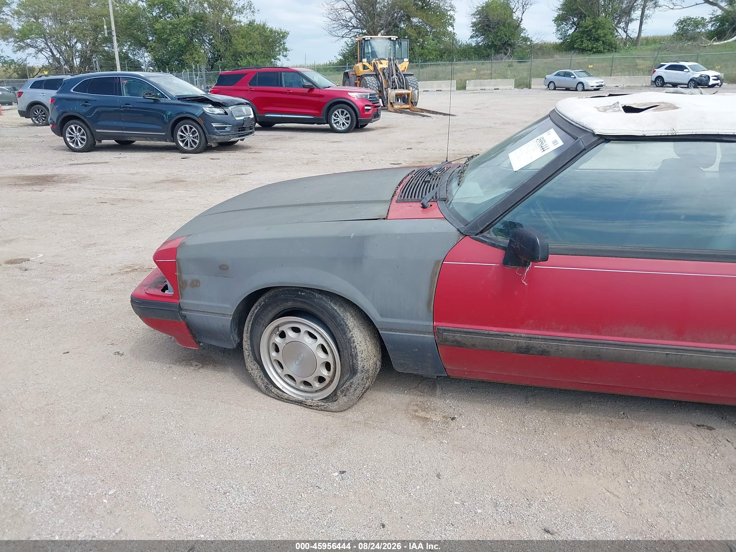 1989 Ford Mustang Lx Red vin: 1FABP44E6KF242749
