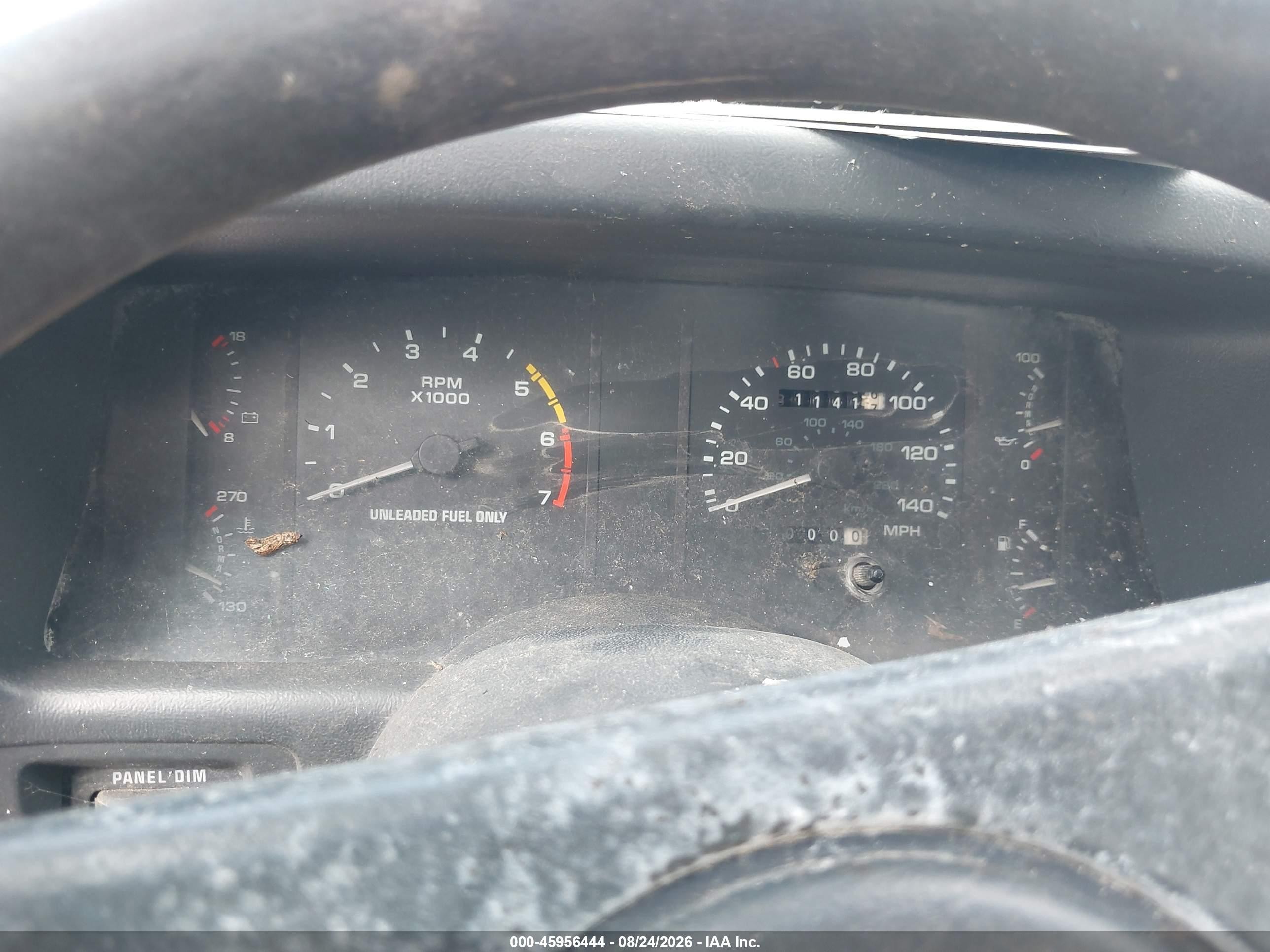1989 Ford Mustang Lx Red vin: 1FABP44E6KF242749