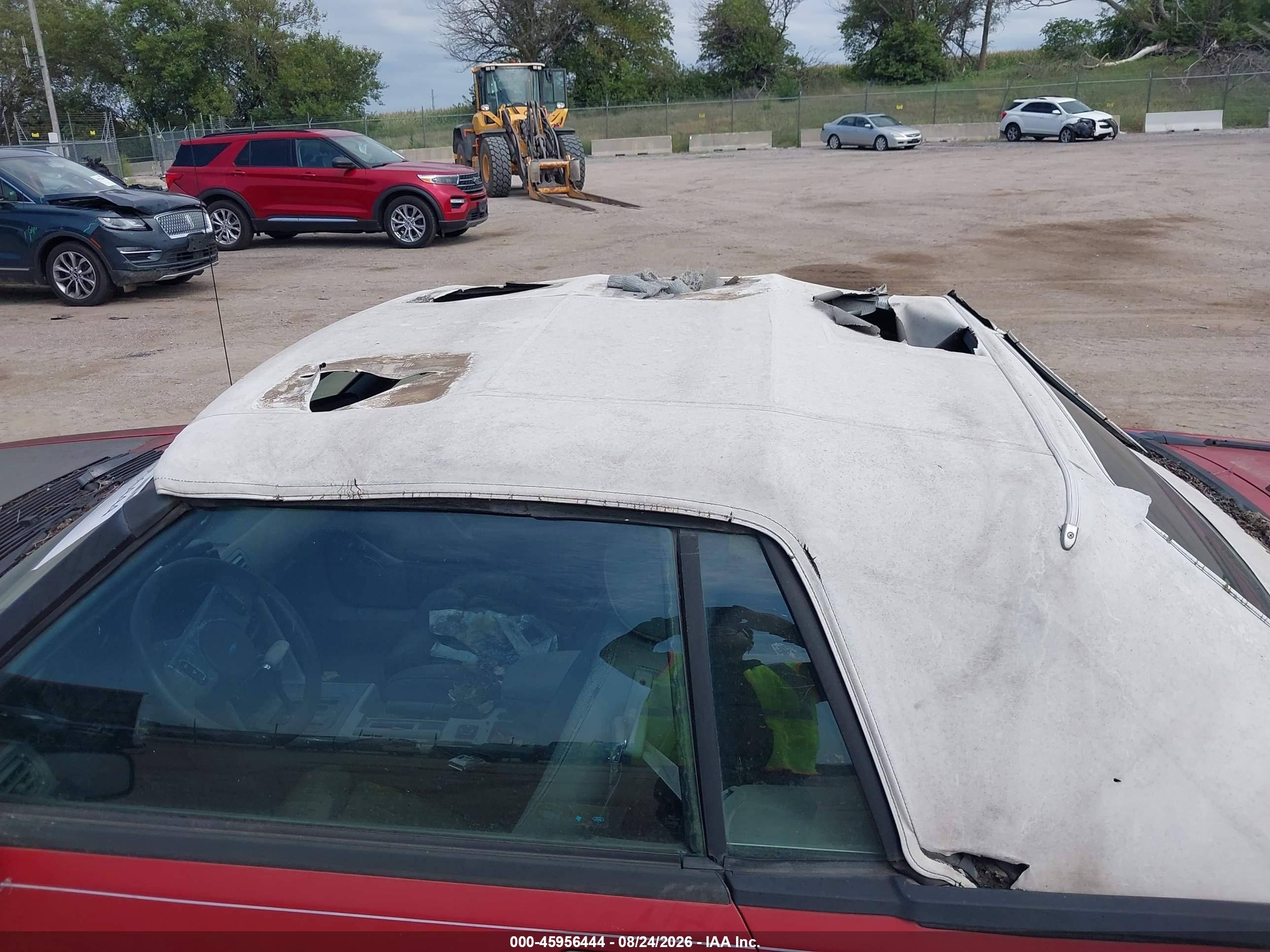 1989 Ford Mustang Lx Red vin: 1FABP44E6KF242749