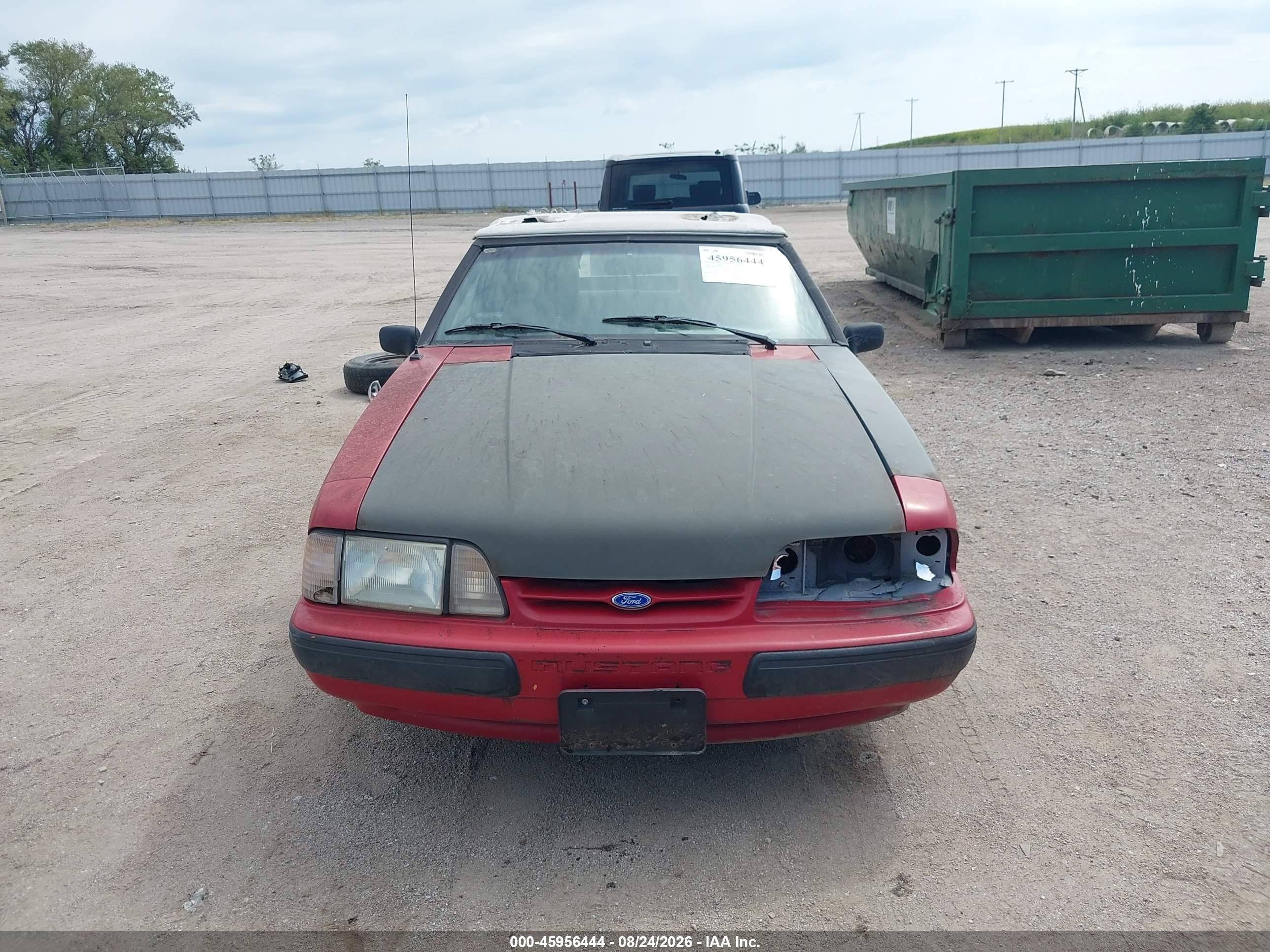 1989 Ford Mustang Lx Red vin: 1FABP44E6KF242749